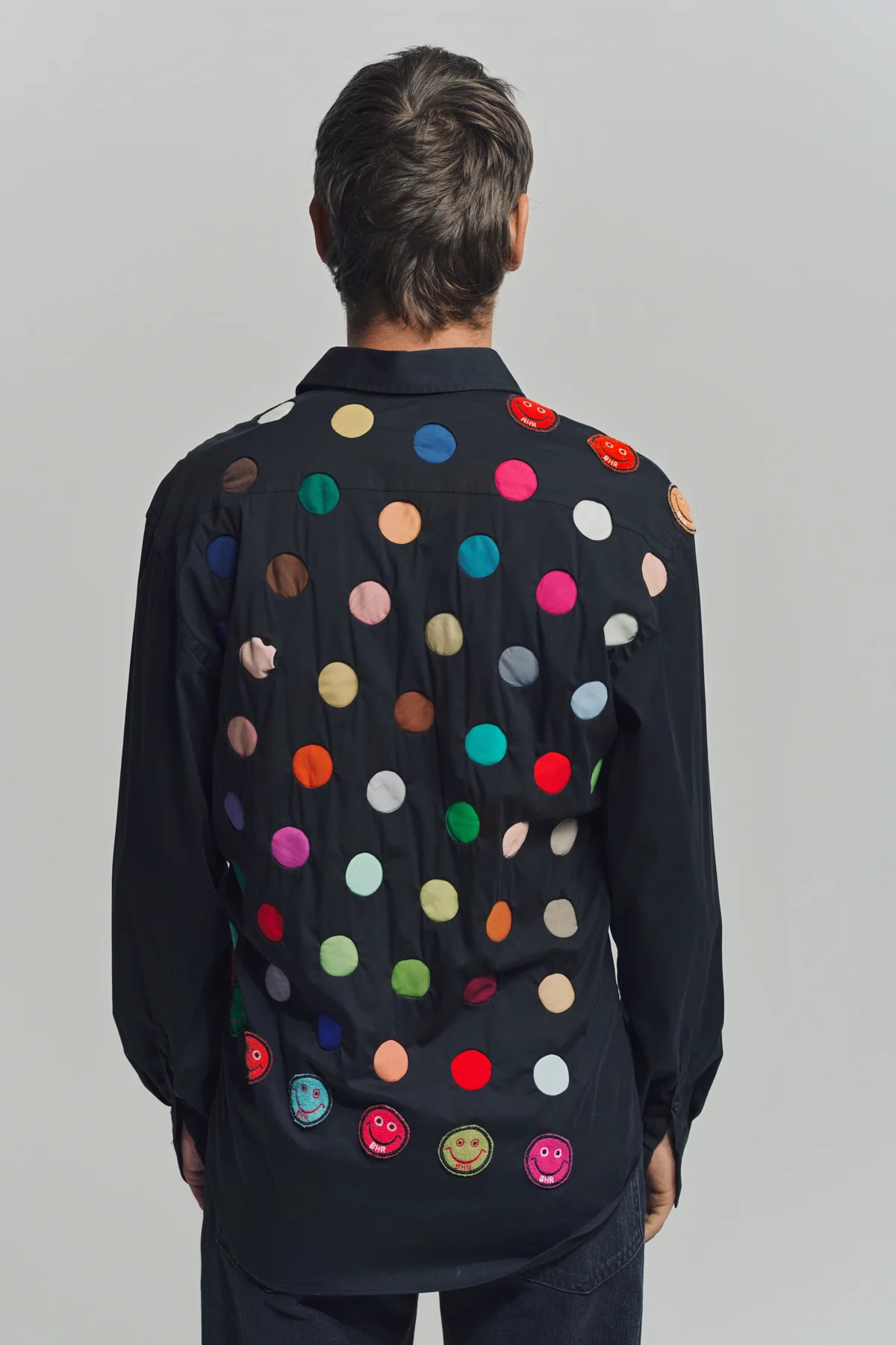 BEVERLY HILLS RECYCLER | DAMIEN HIRST LONG SLEEVE SPOT SHIRT 2 - Image 4