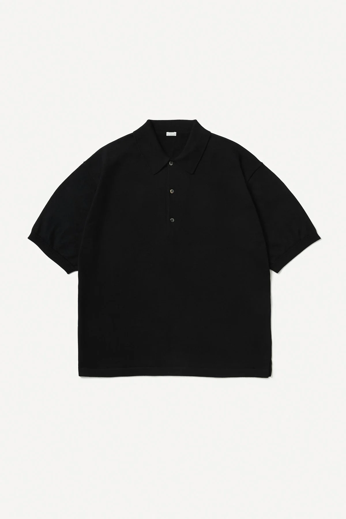 A.PRESSE | COTTON KNIT SHORT SLEEVE POLO SHIRT