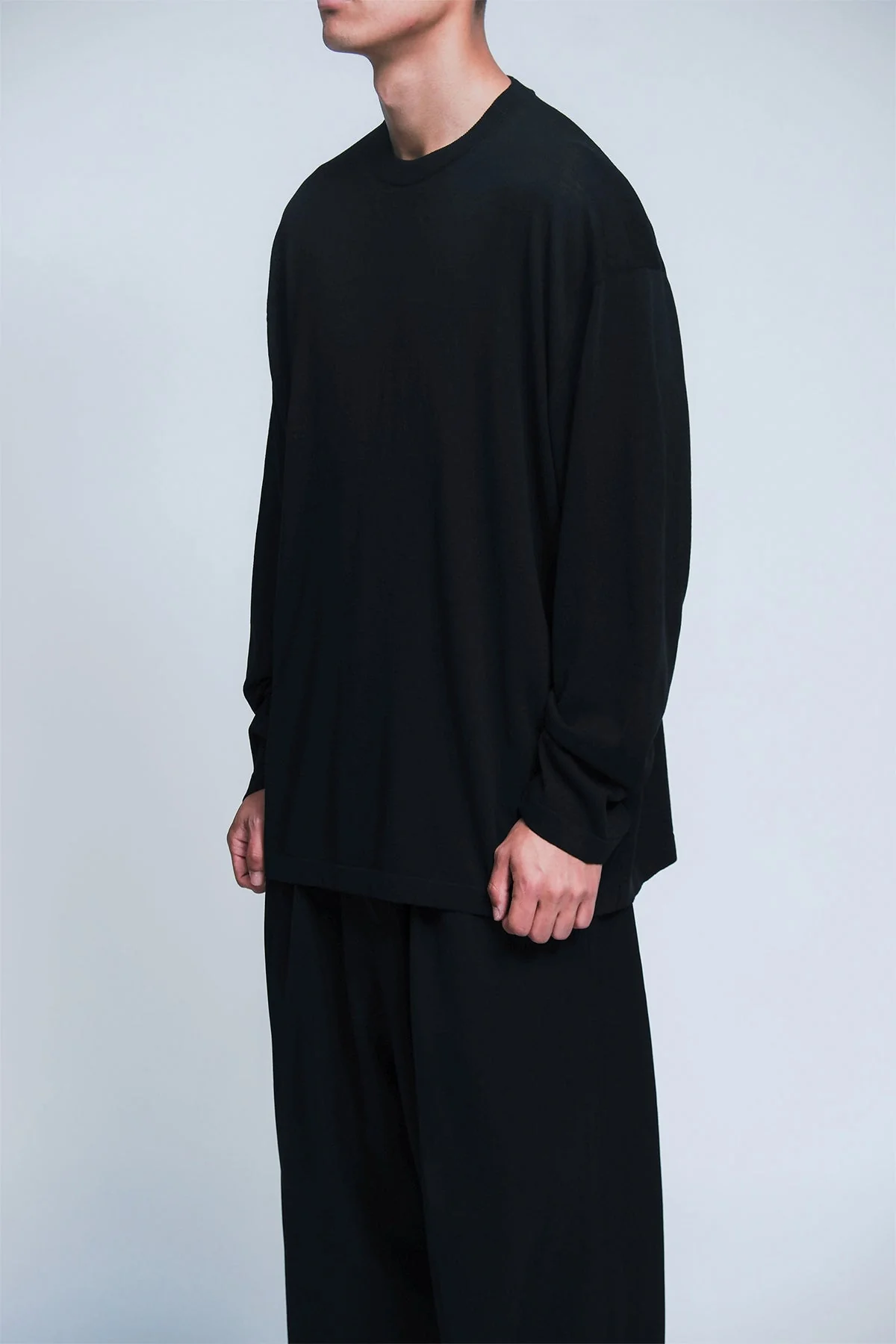 A.PRESSE | HIGH TWISTED LONG SLEEVE TEE - Image 3