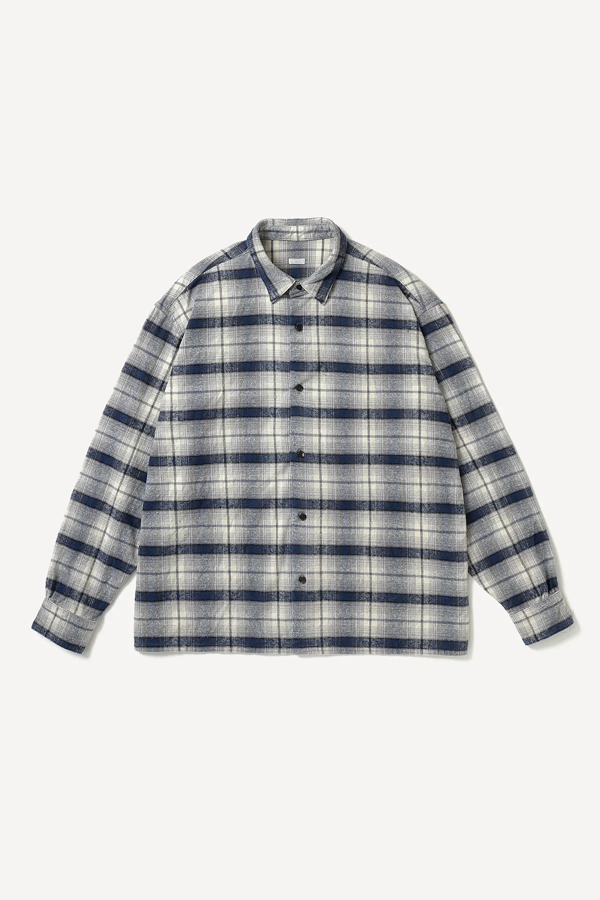 A.PRESSE | VINTAGE COTTON SILK NEP TWILL CHECK SHIRT