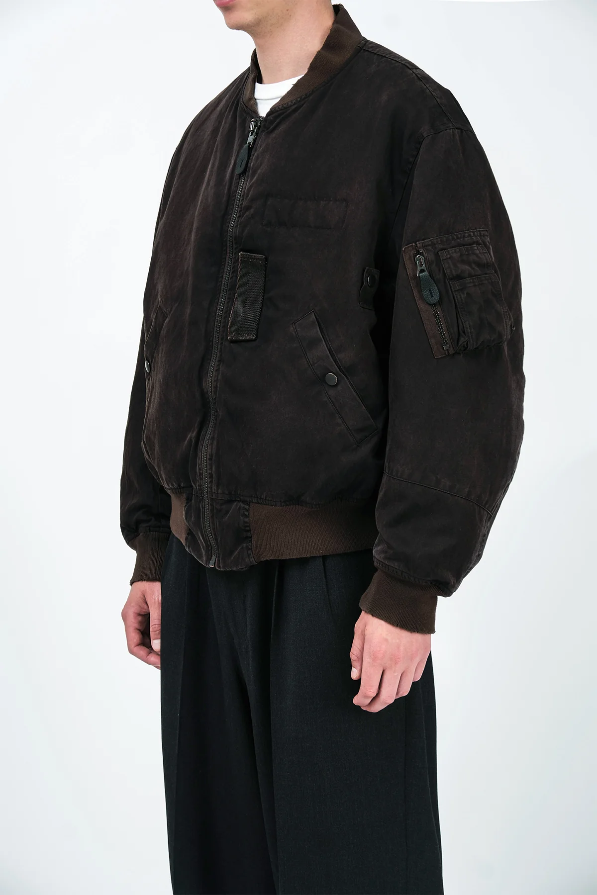 A.PRESSE | VINTAGE SILK LIGHT B-15C FLIGHT JACKET - Image 3