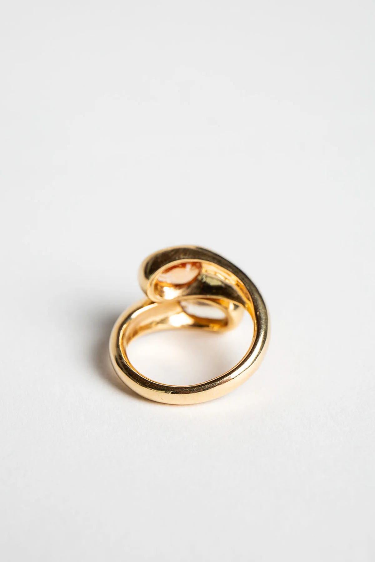 ADI HANDMADE | YELLOW GOLD AND SAPPHIRE DOUBLE RING - Image 3