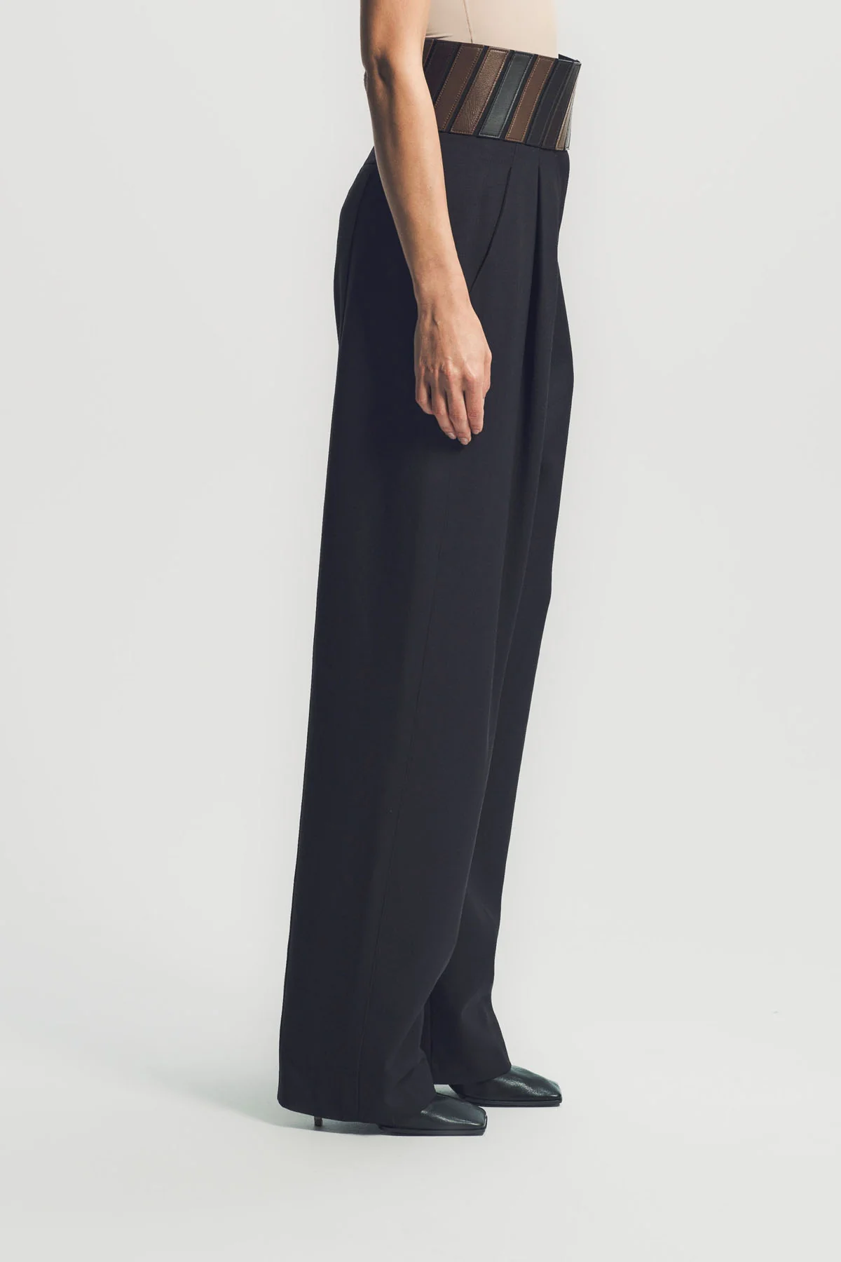 ALAÏA | BELT WOOL GABARDINE PANTS - Image 5