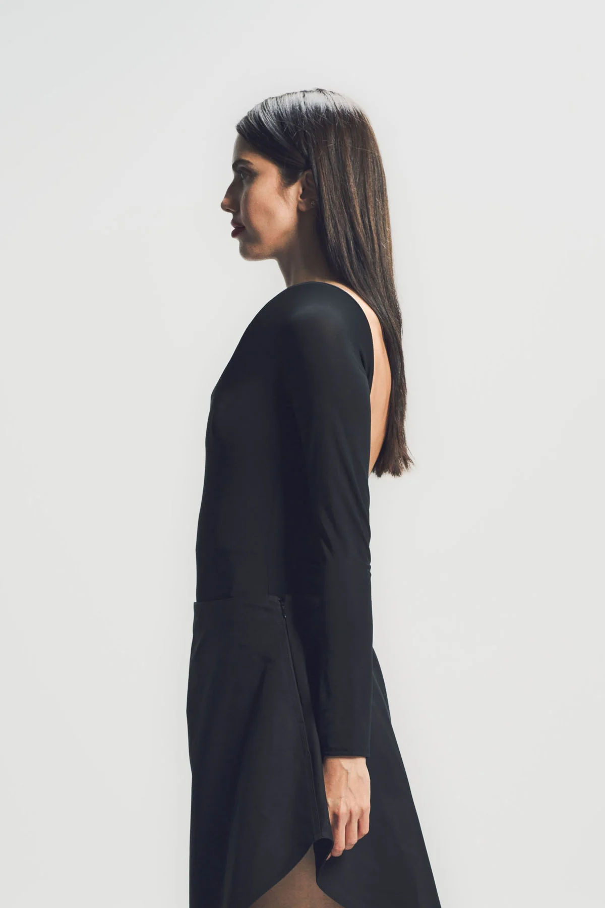 ALAÏA | CURVED SOFT JERSEY BODYSUIT - Image 3