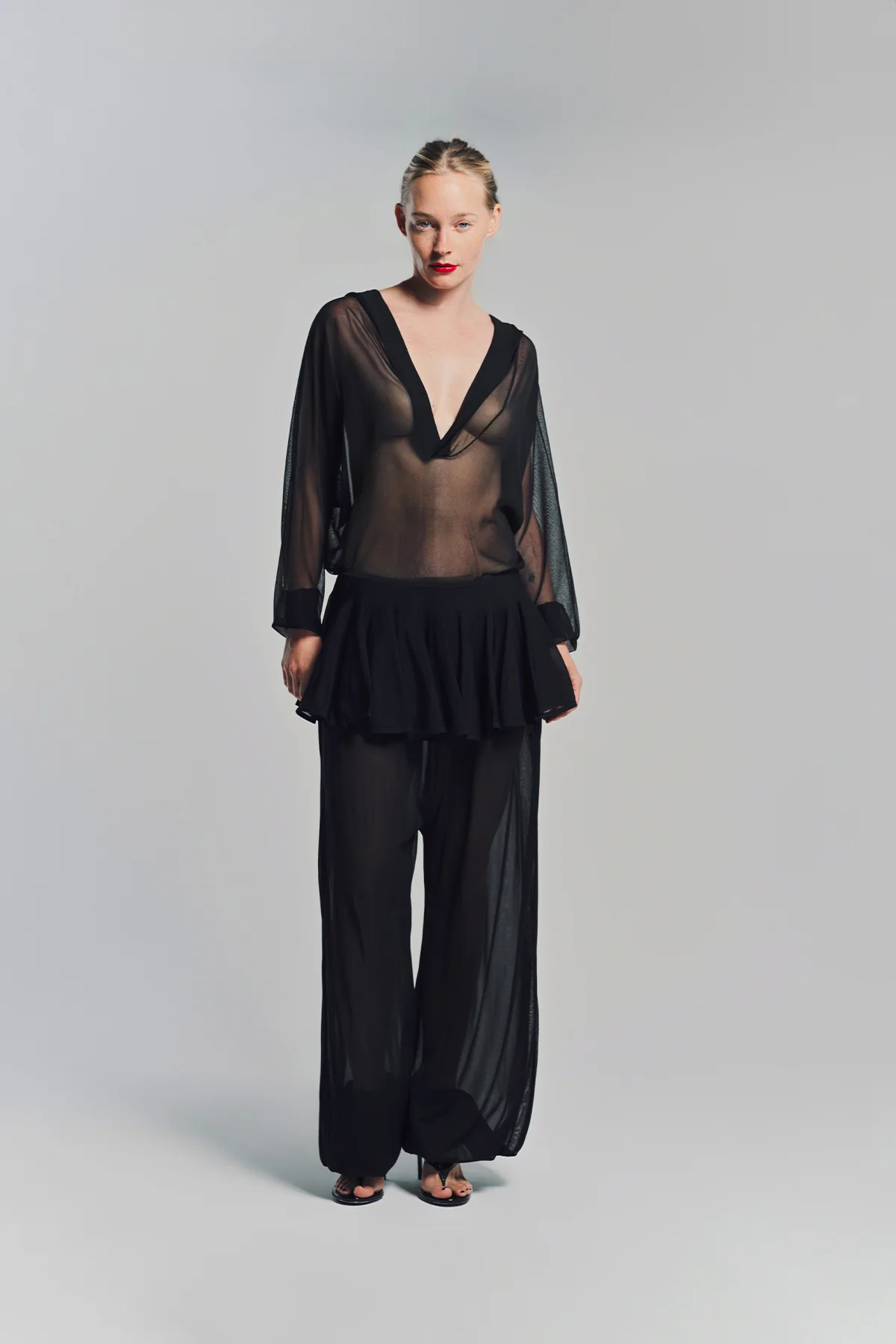 ALAÏA | FINE KNIT HOODED BODY