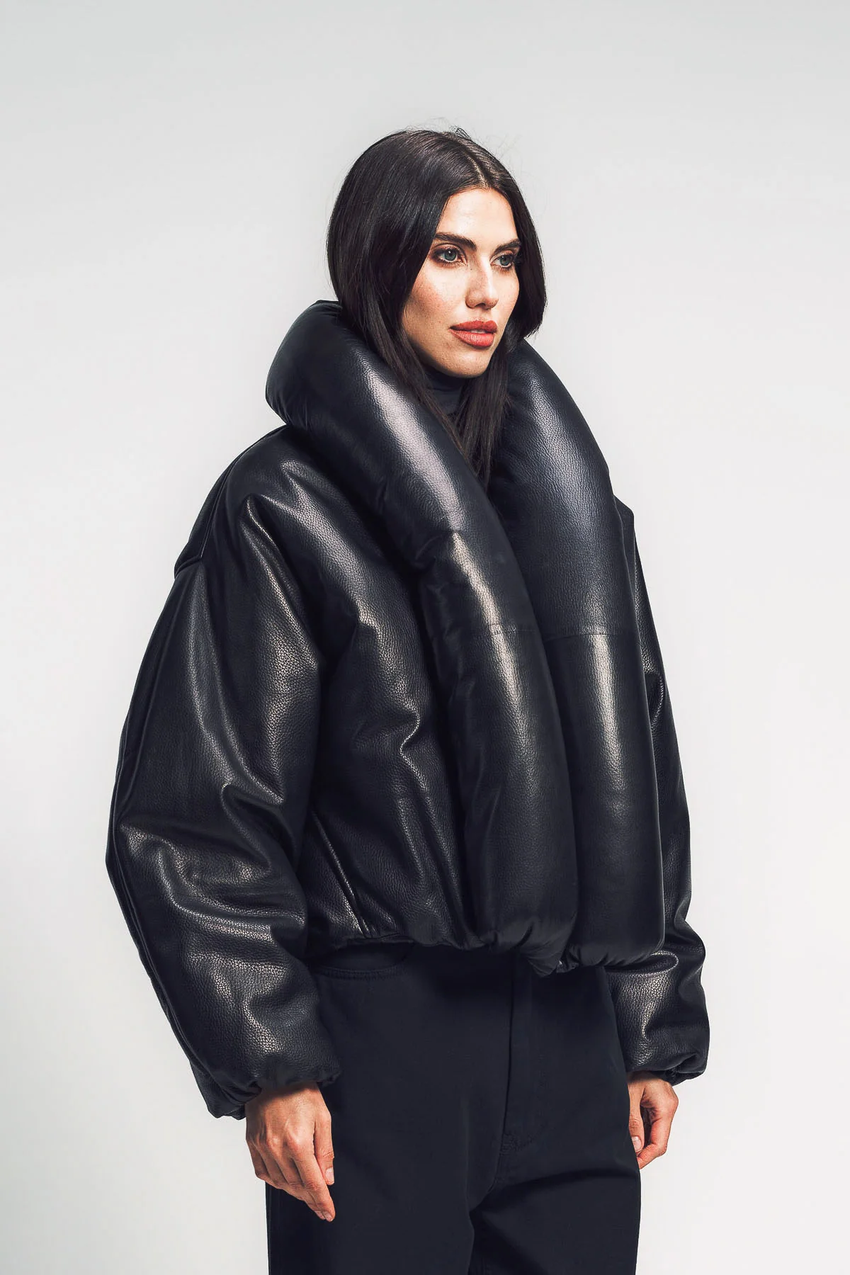 ALAÏA | LAMBSKIN PADDED BOMBER - Image 3