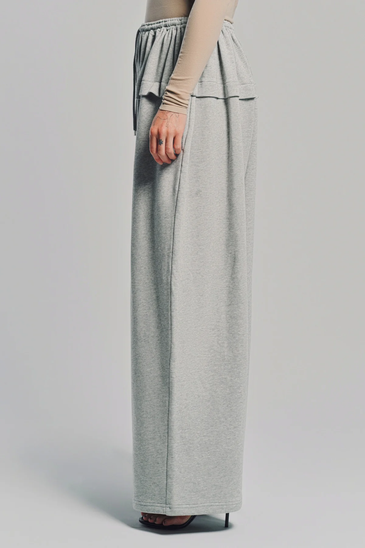 ALAÏA | PEPLUM PANT IN COTTON JERSEY - Image 3