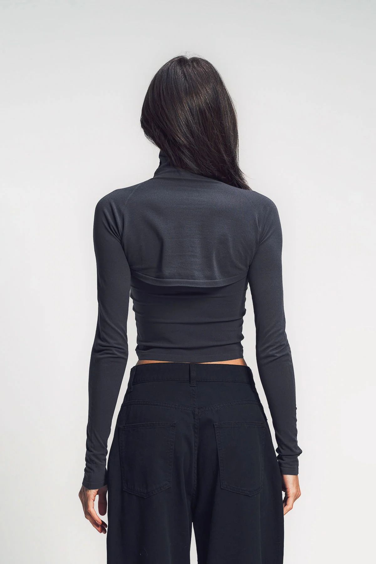 ALAÏA | SECOND-SKIN KNIT CUT-OUT LONG SLEEVE TOP - Image 4