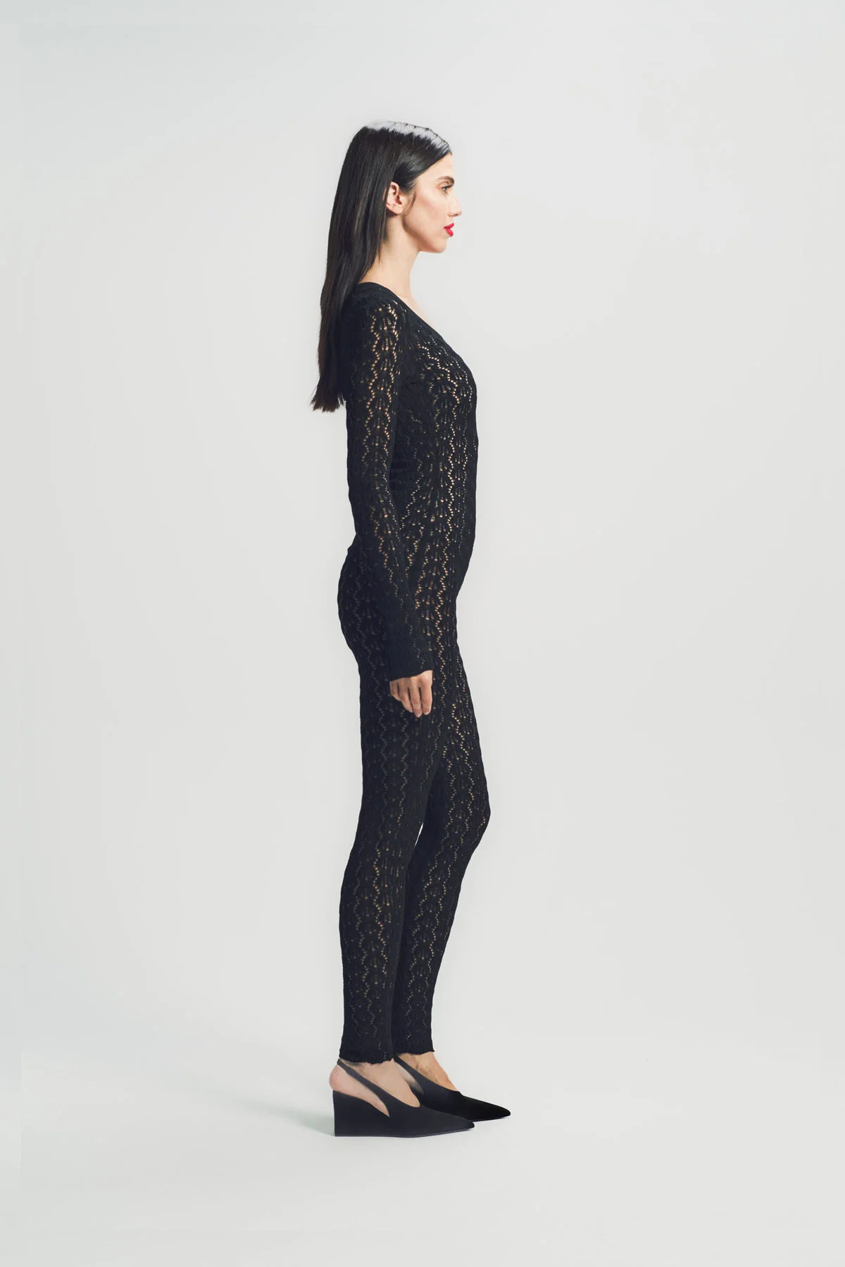 ALAÏA | STRETCH LACE CATSUIT - Image 5