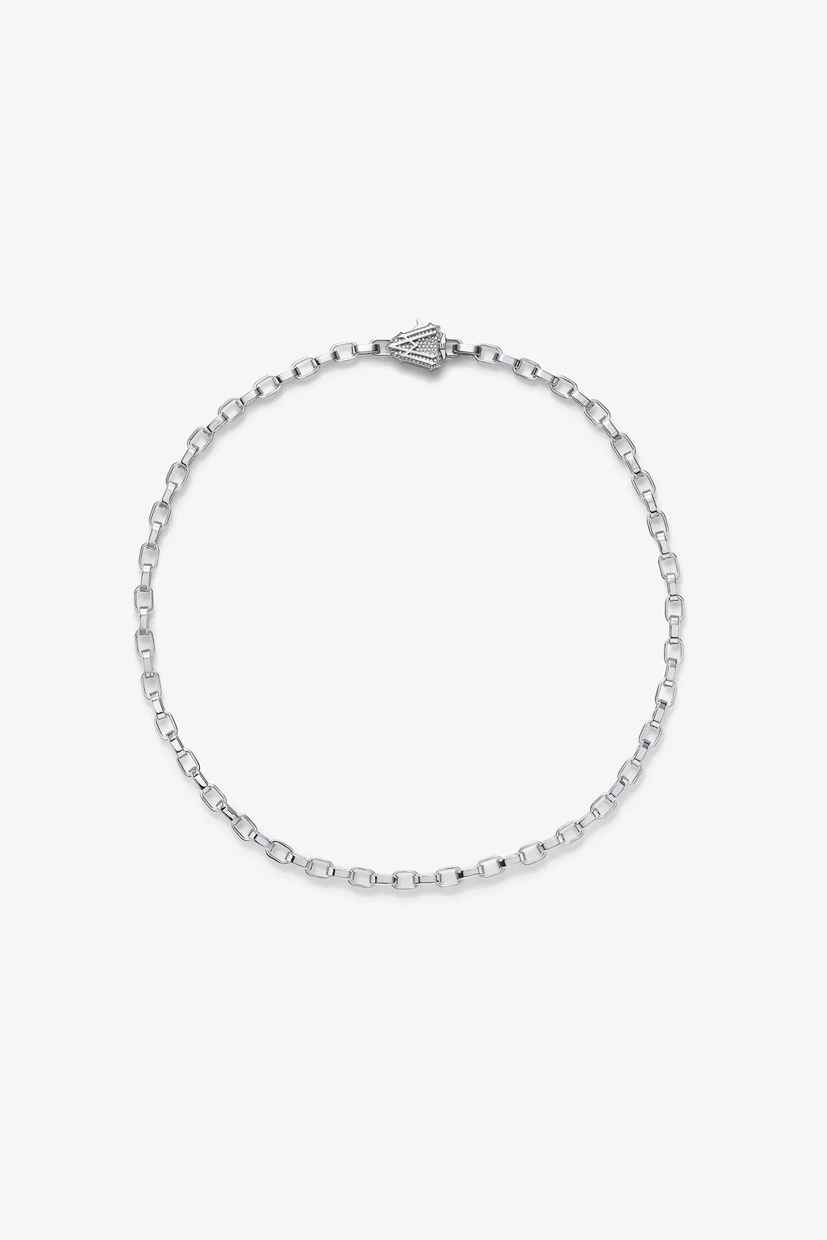 ALEX MOSS | WHITE GOLD HERMES NECKLACE - Image 2