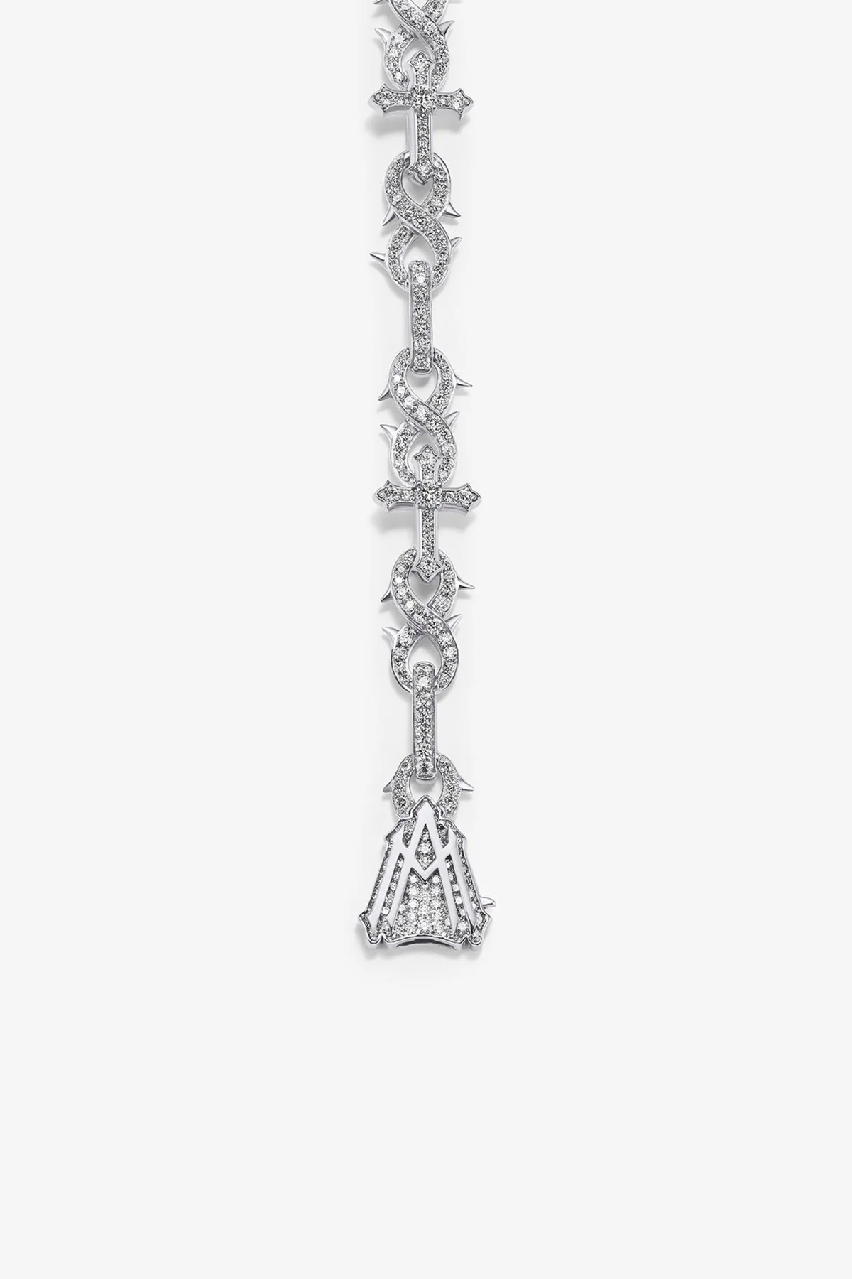 ALEX MOSS | WHITE GOLD ST. MARK MINI BRACELET 7.5" - Image 3