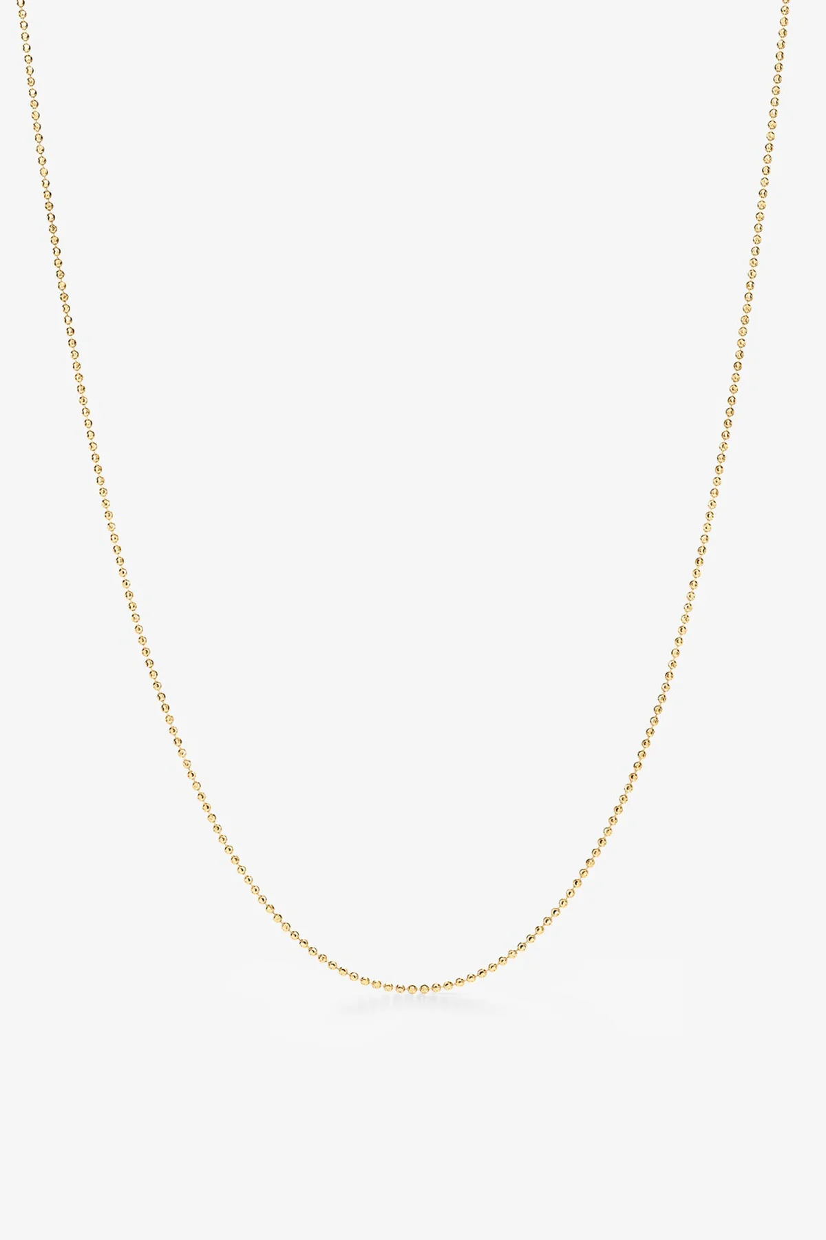 ALEX MOSS | YELLOW GOLD BALL-BEAD NECKLACE 18"