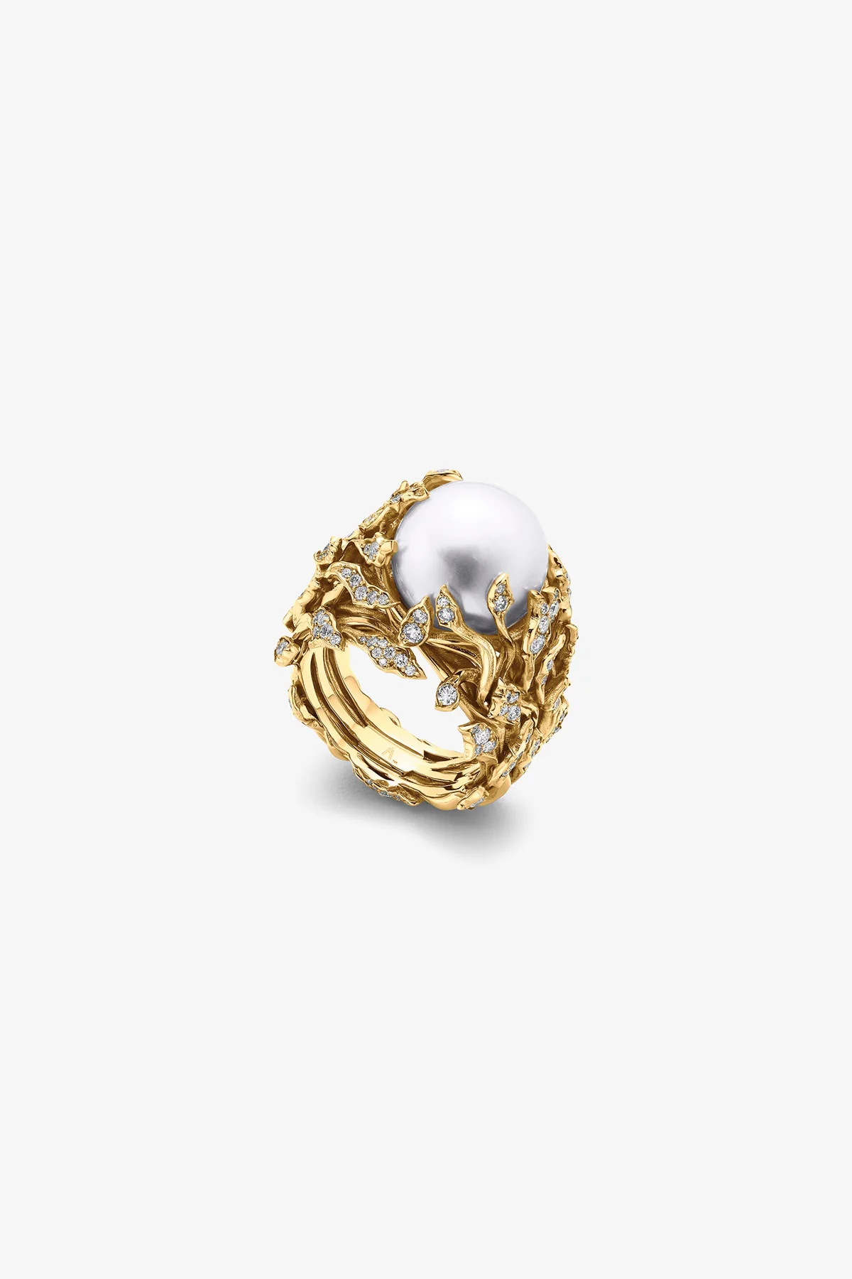 ALEX MOSS | YELLOW GOLD GARDEN OF PURITY RING