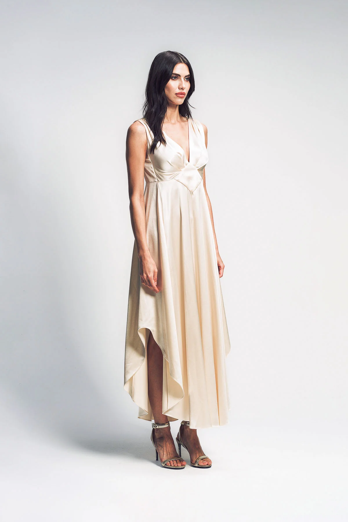 ALEXX BROWN | ART DECO SILK DRESS - Image 3