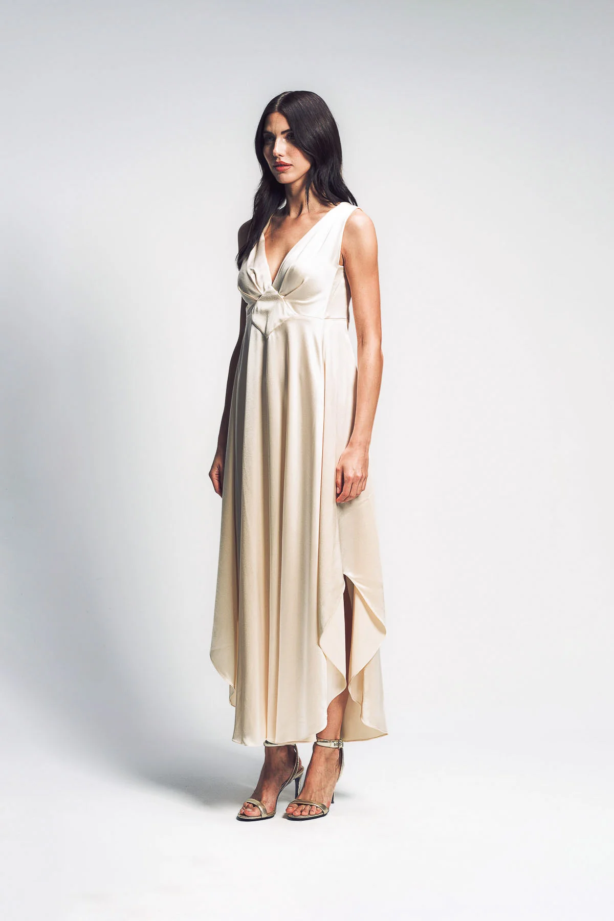 ALEXX BROWN | ART DECO SILK DRESS - Image 5