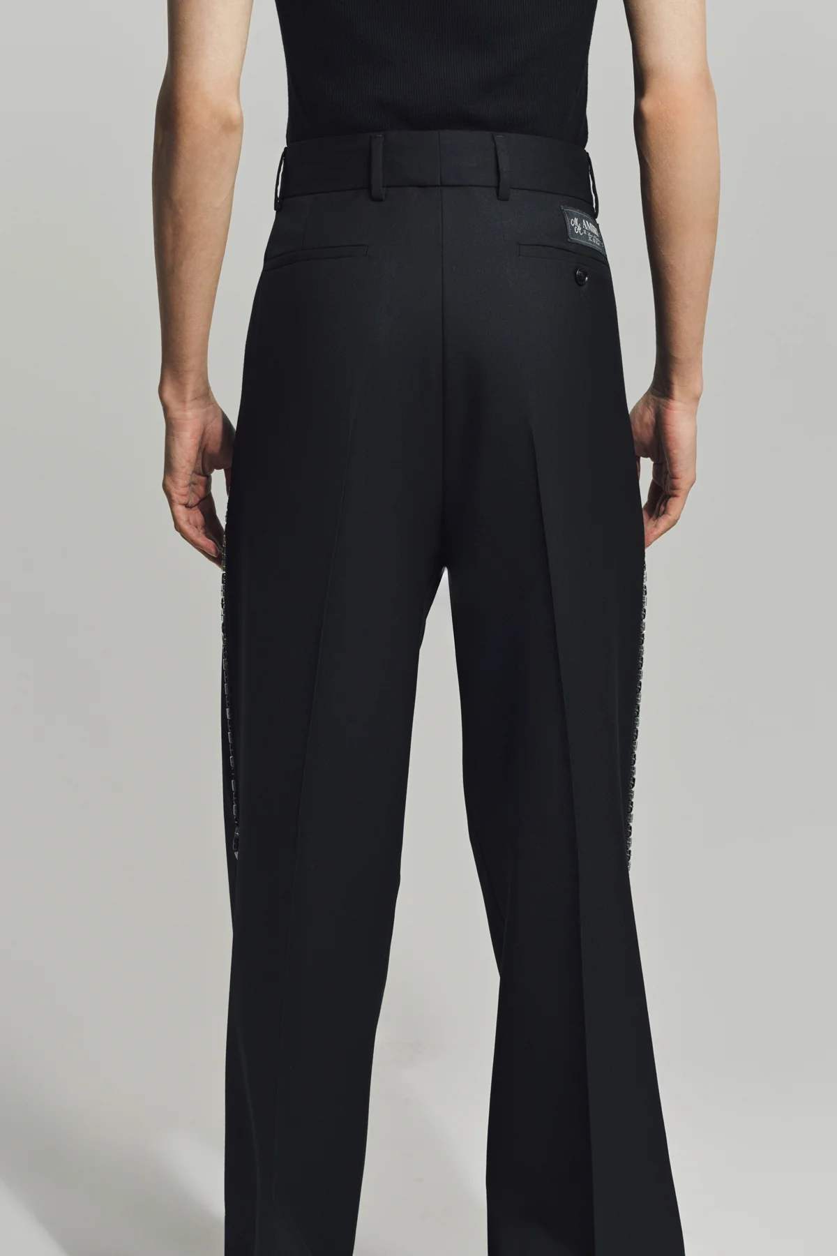 AMIRI | CRYSTAL TRIM CREASED FLARE - Image 4