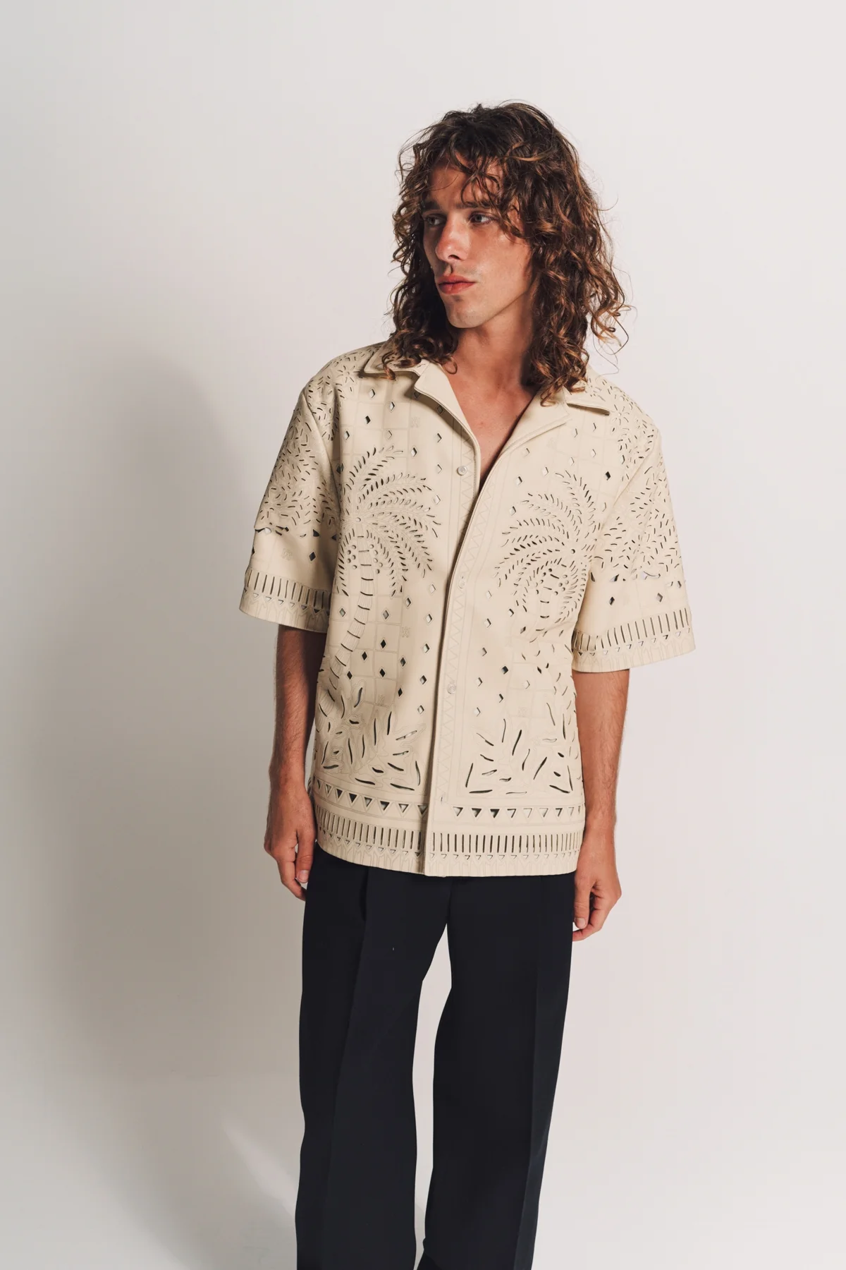 AMIRI | PALM TREE LASER SHORT SLEEVE SHIRT - Image 2