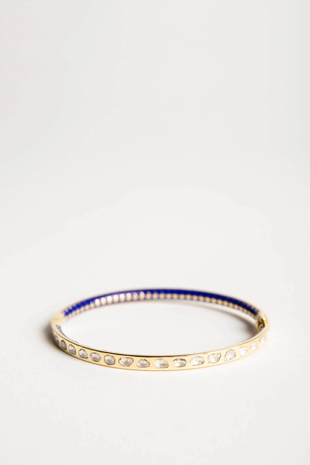 AMRAPALI LONDON | 18K YELLOW GOLD ENAMEL DIAMOND BRACELET