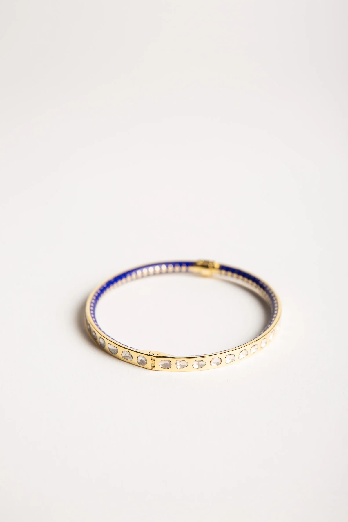 AMRAPALI LONDON | 18K YELLOW GOLD ENAMEL DIAMOND BRACELET - Image 2