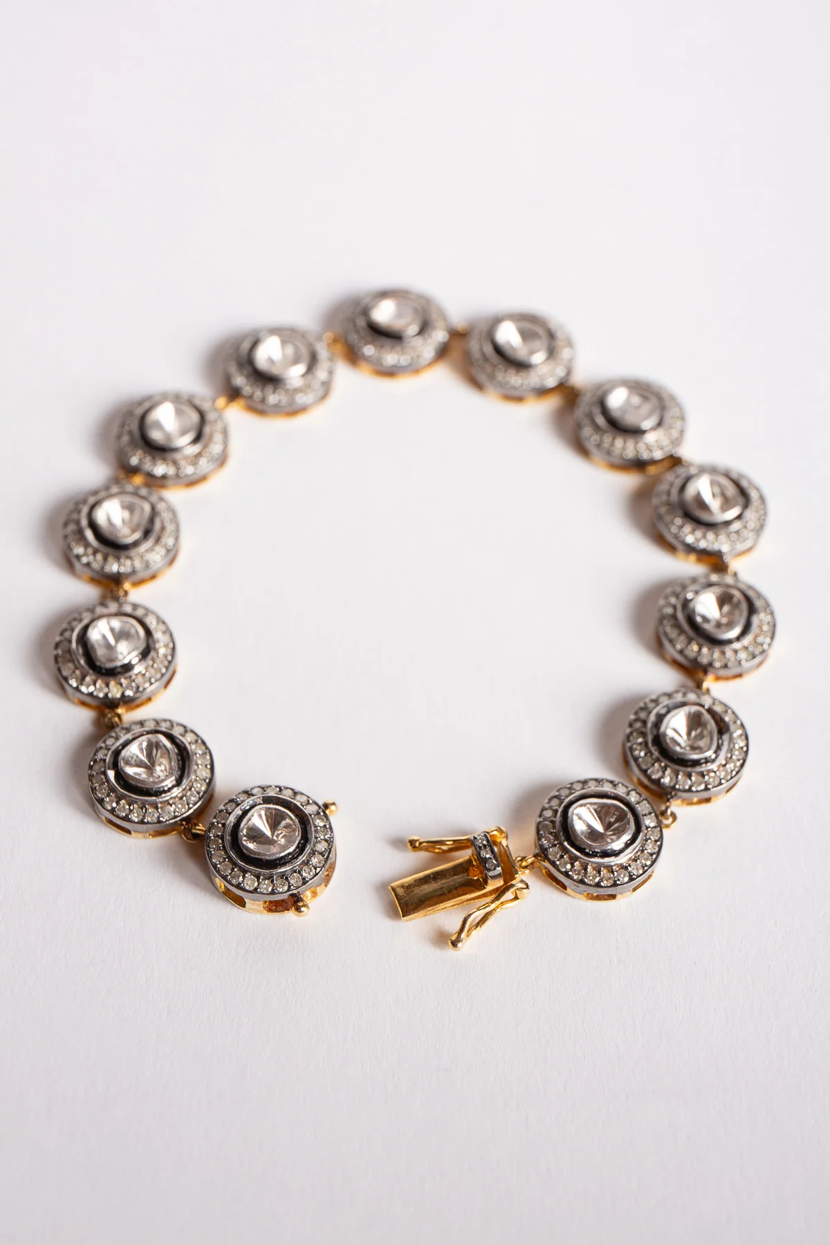 AMRAPALI LONDON | YELLOW GOLD & STERLING SILVER DIAMOND BRACELET - Image 2