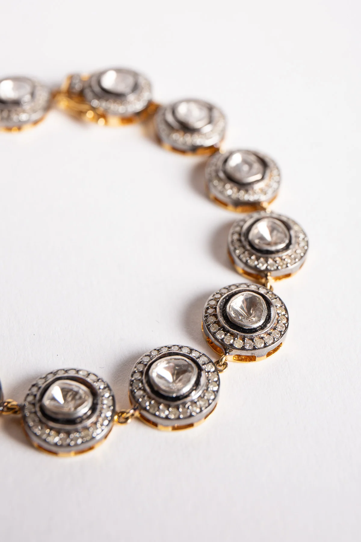 AMRAPALI LONDON | YELLOW GOLD & STERLING SILVER DIAMOND BRACELET - Image 3
