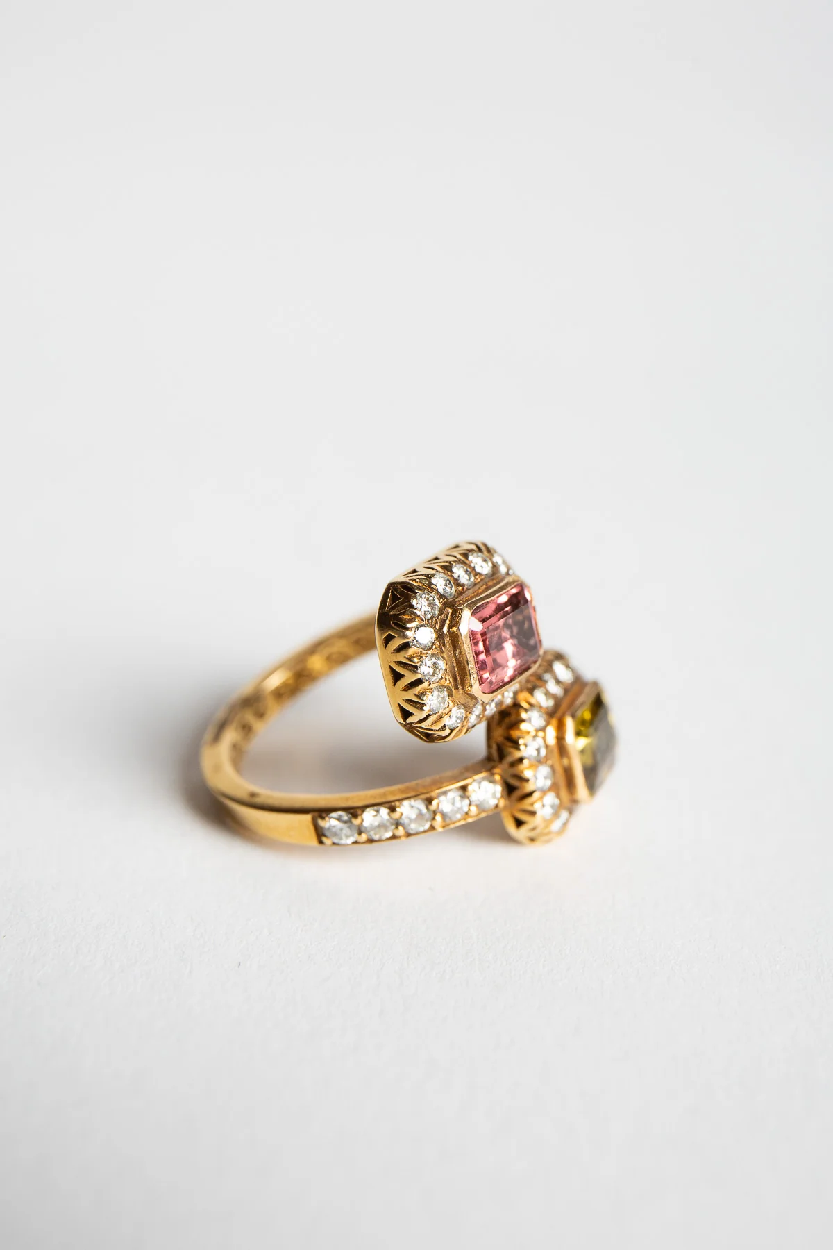 AMRAPALI LONDON | YELLOW GOLD TOURMALINE & DIAMOND RING - Image 2