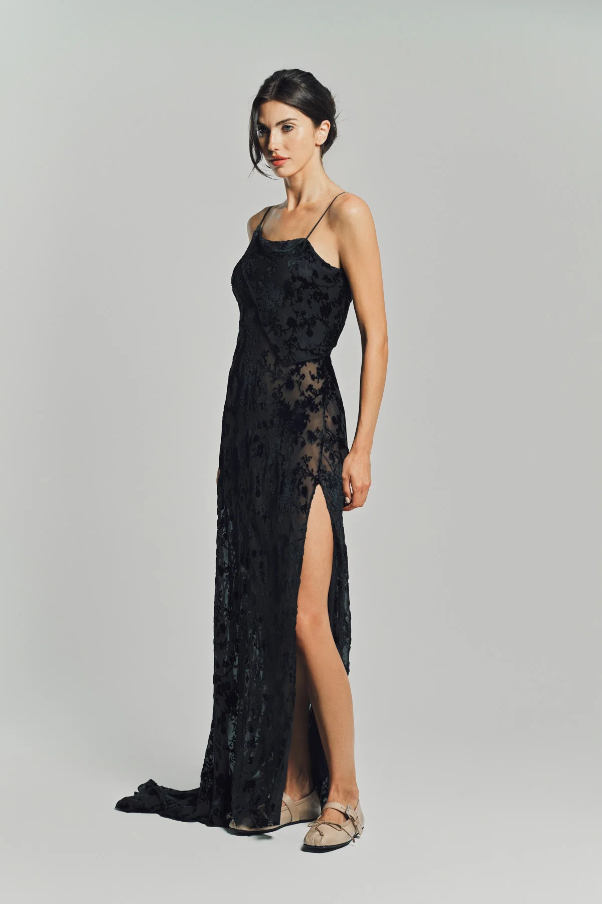 ANN DEMEULEMEESTER | AARICIA LONG BIAS SLIP DRESS - Image 3