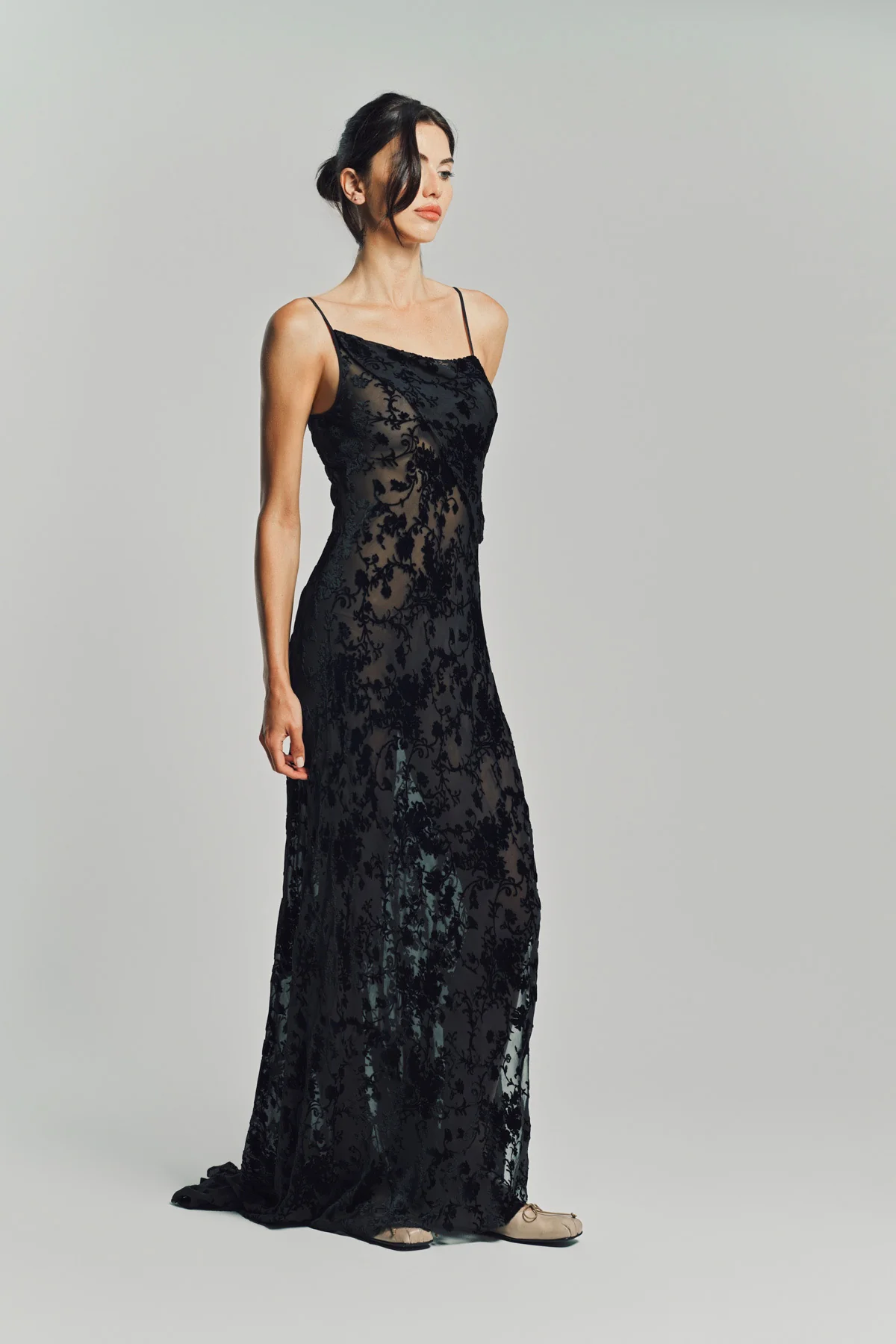 ANN DEMEULEMEESTER | AARICIA LONG BIAS SLIP DRESS - Image 4