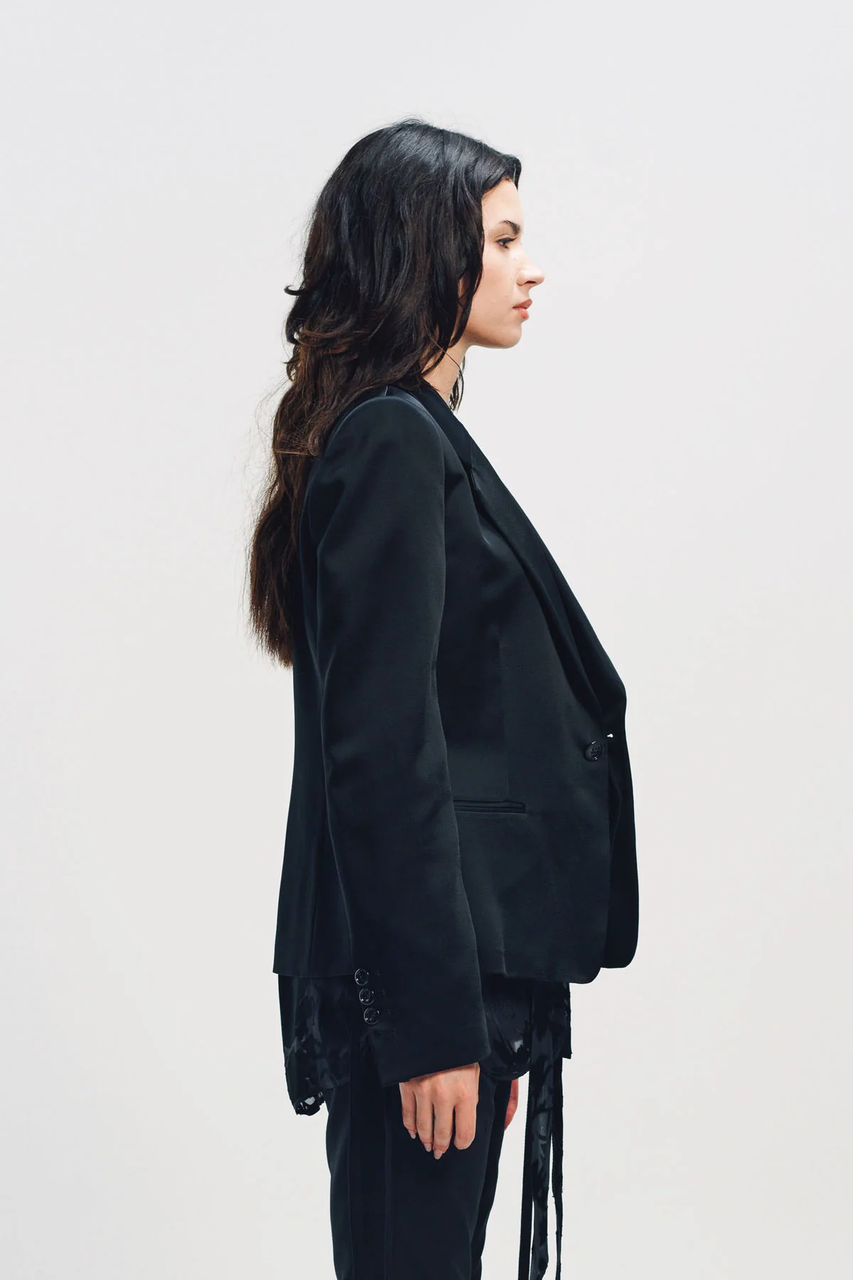 ANN DEMEULEMEESTER | AGGY FITTED TAILORED JACKET - Image 3