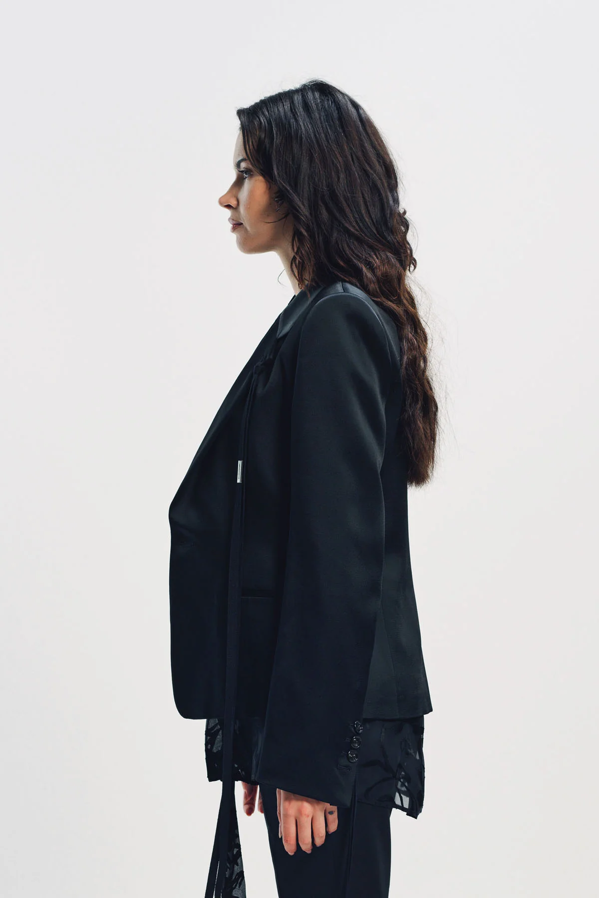 ANN DEMEULEMEESTER | AGGY FITTED TAILORED JACKET - Image 5
