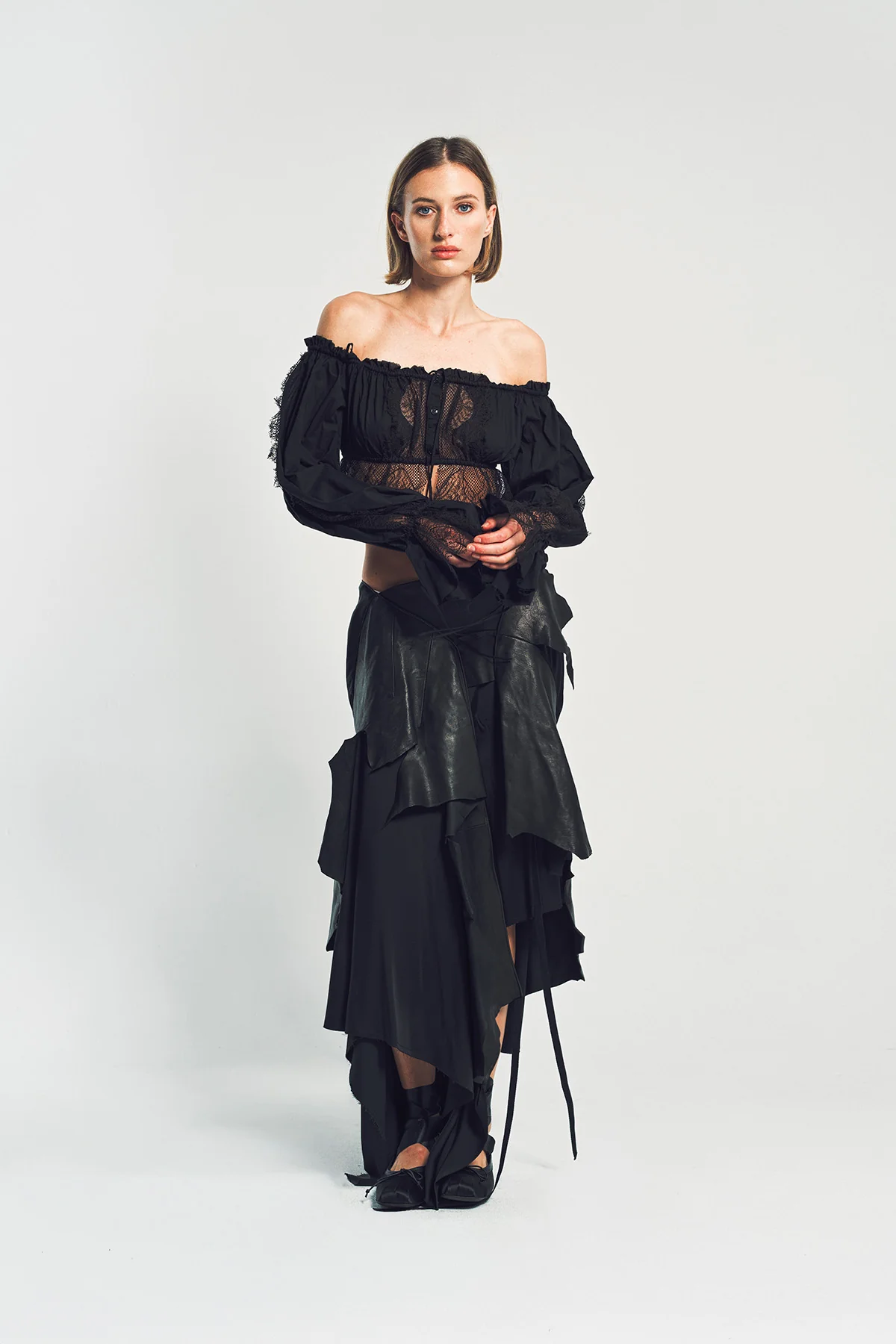 ANN DEMEULEMEESTER | EUGENIA MIDI SKIRT