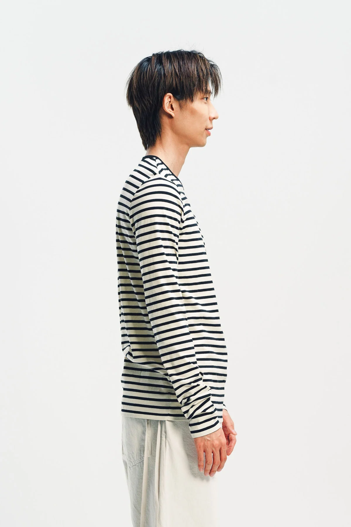 ANN DEMEULEMEESTER | GREG STRIPED LONG SLEEVE T-SHIRT - Image 3