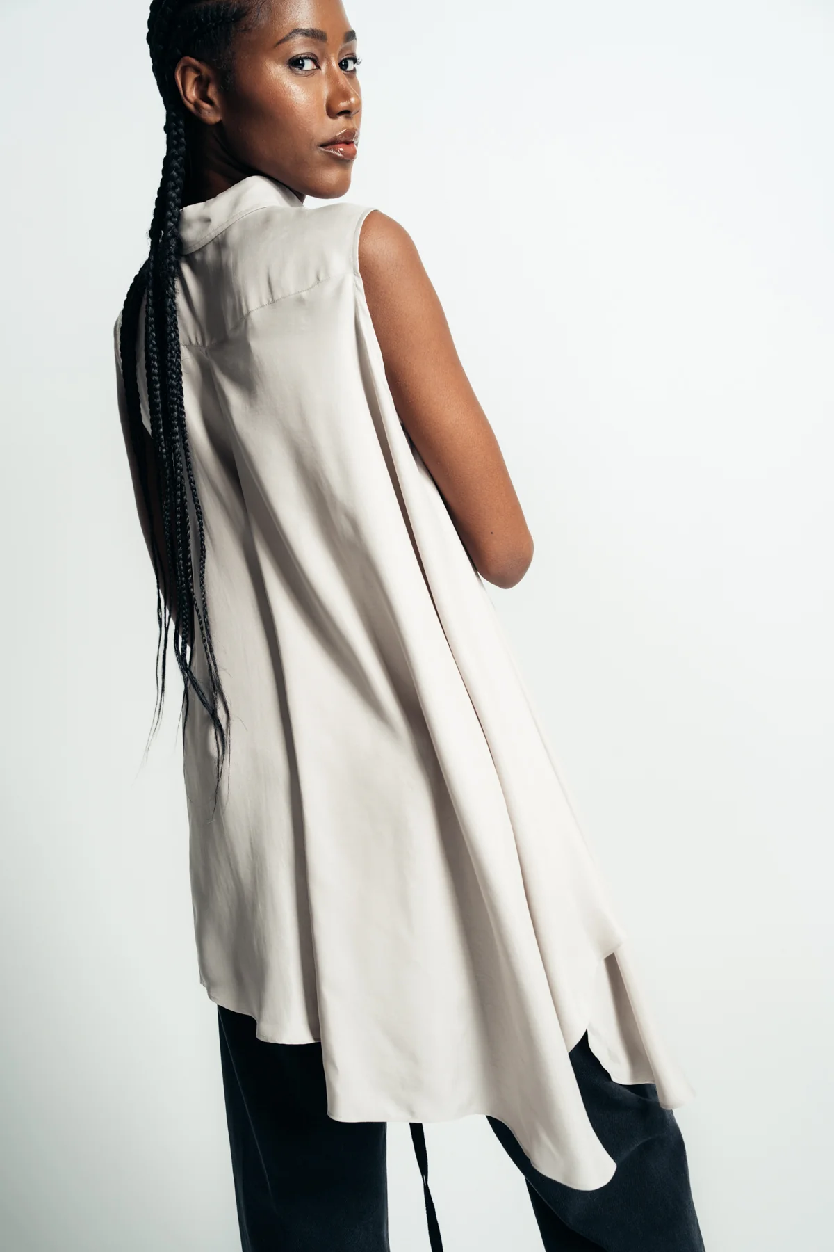 ANN DEMEULEMEESTER | IONA ASYMMETRICAL OVERSIZED SHIRT - Image 4