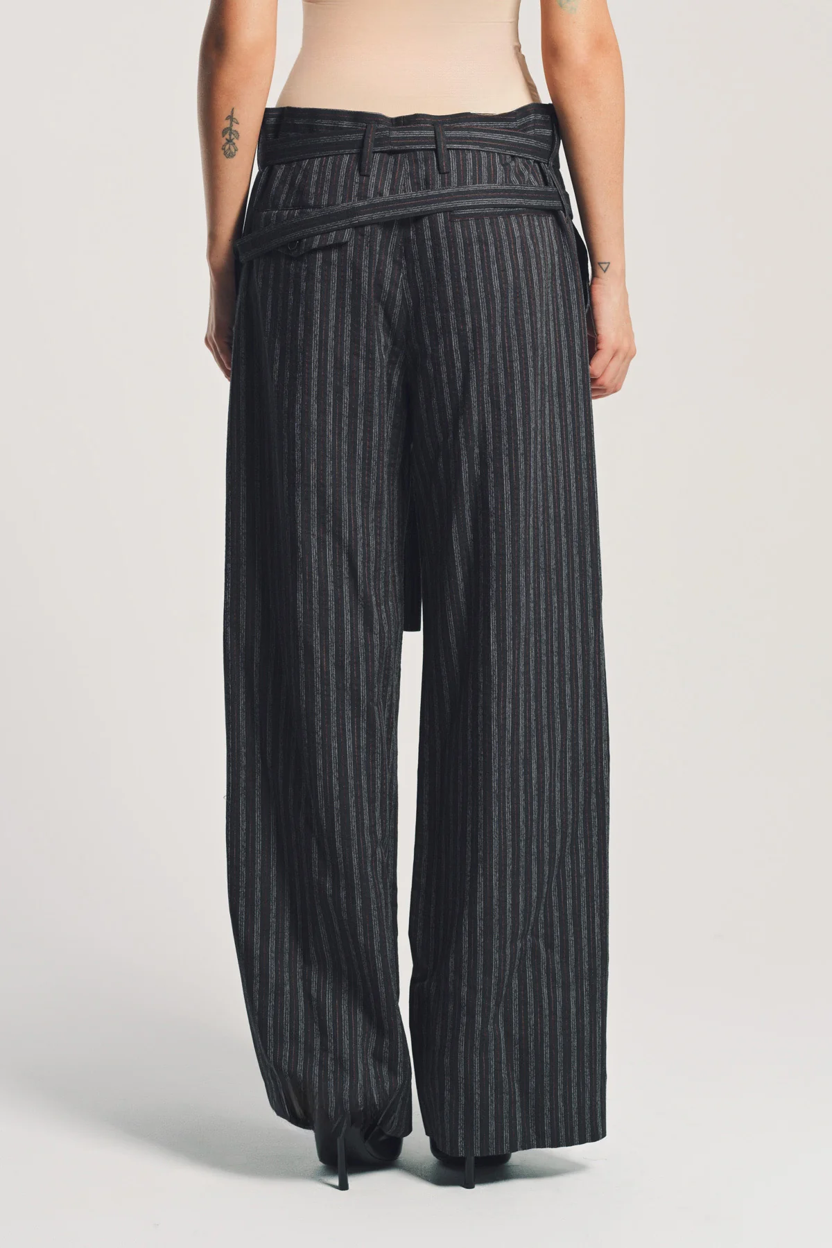 ANN DEMEULEMEESTER | JILLEKE HIGH COMFORT DOUBLE BELTED TROUSERS - Image 4