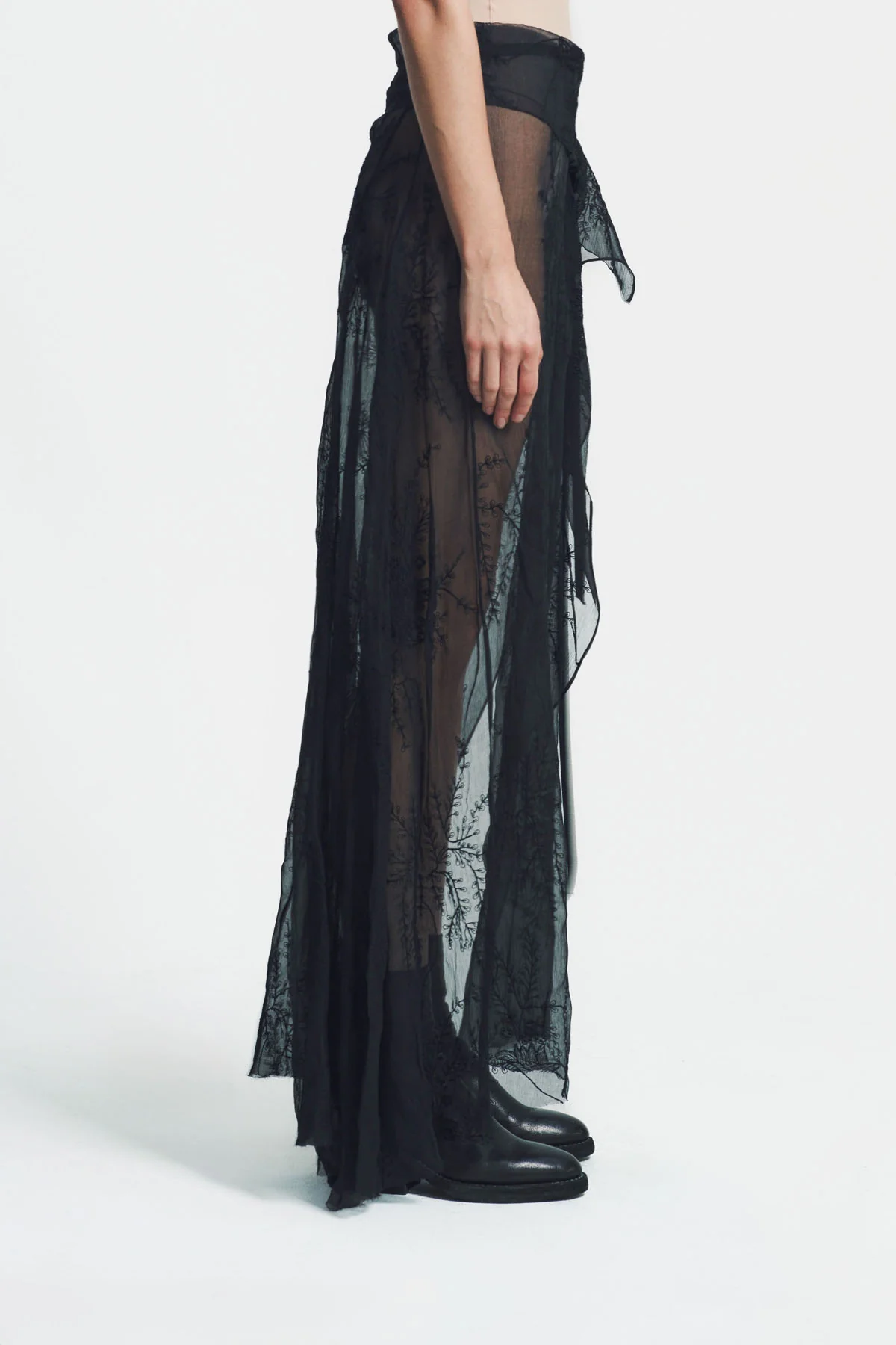 ANN DEMEULEMEESTER | LONA X-LONG ASYMMETRIC APRON - Image 5