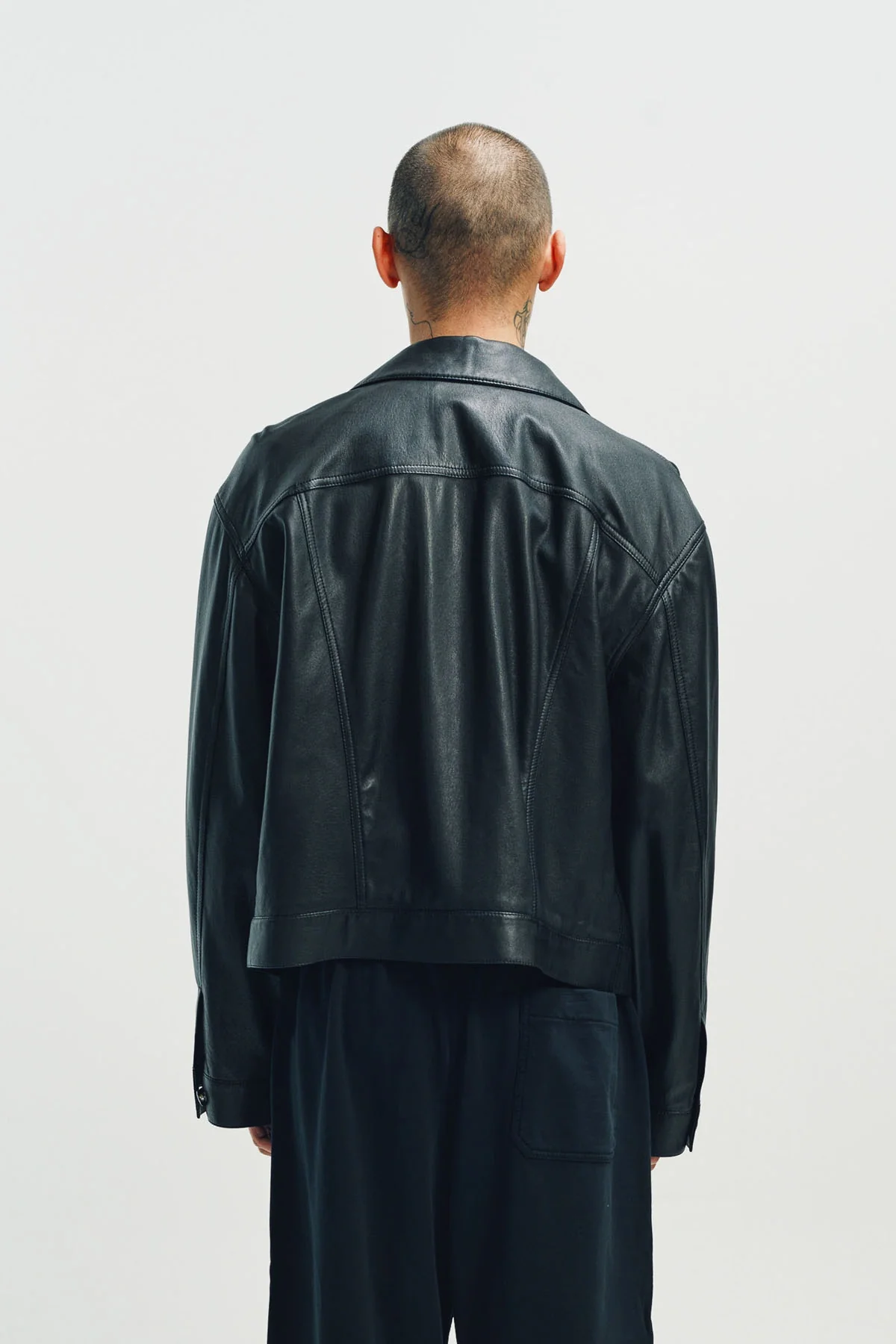 ANN DEMEULEMEESTER | RAF 5-POCKET LEATHER STANDAR BLOUSON - Image 4
