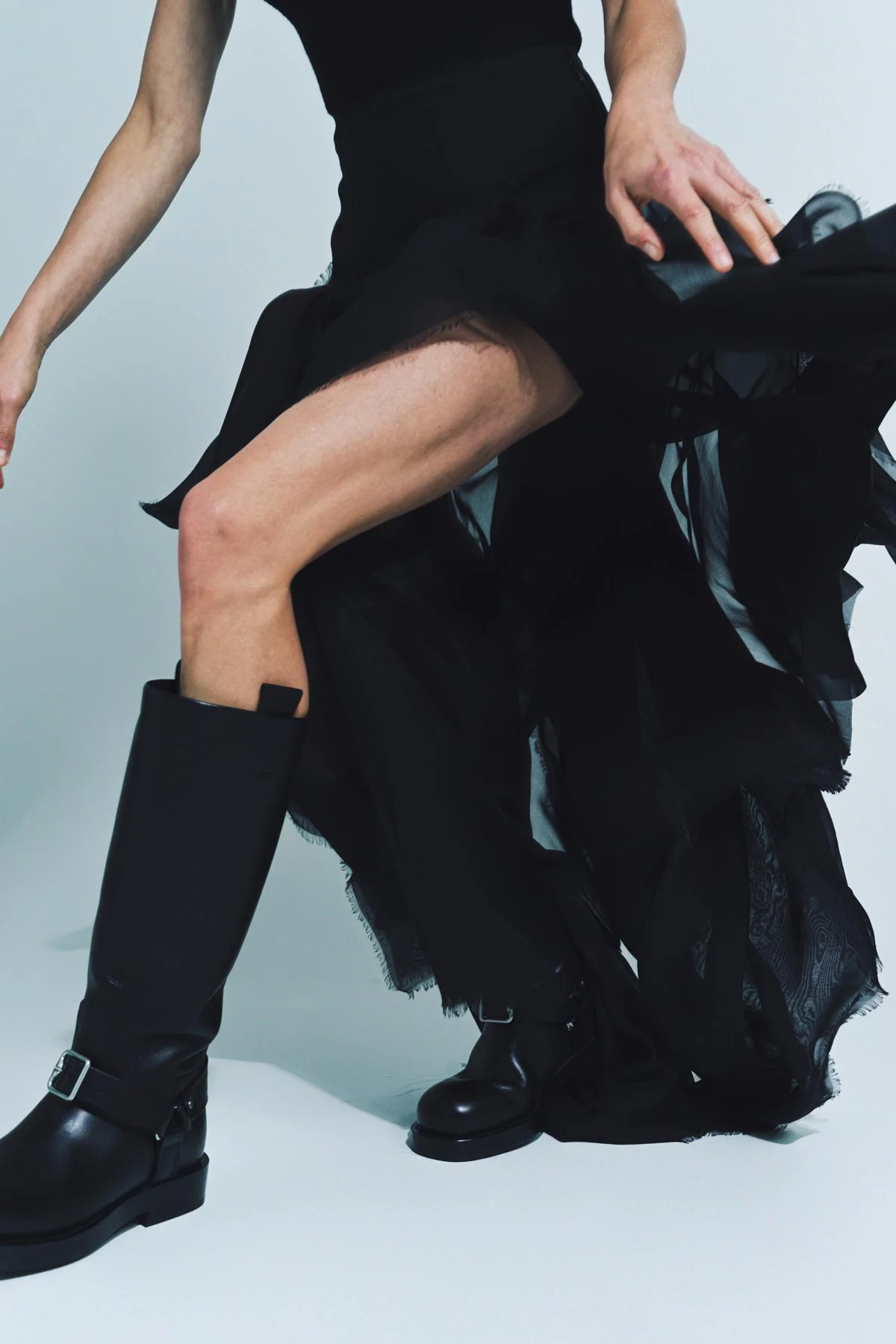 ANN DEMEULEMEESTER | SAGA X-LONG SKIRT - Image 5