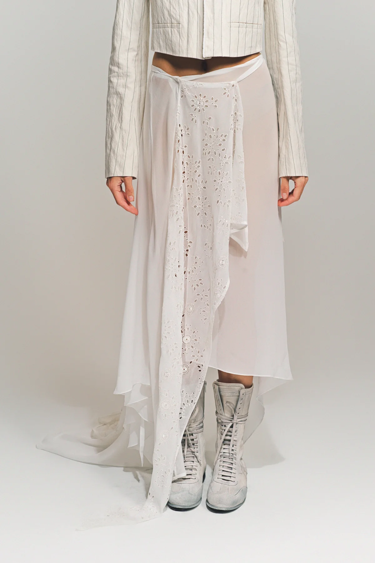 ANN DEMEULEMEESTER | SIRKA DECONSTRUCTED ASYMMETRIC SKIRT - Image 2