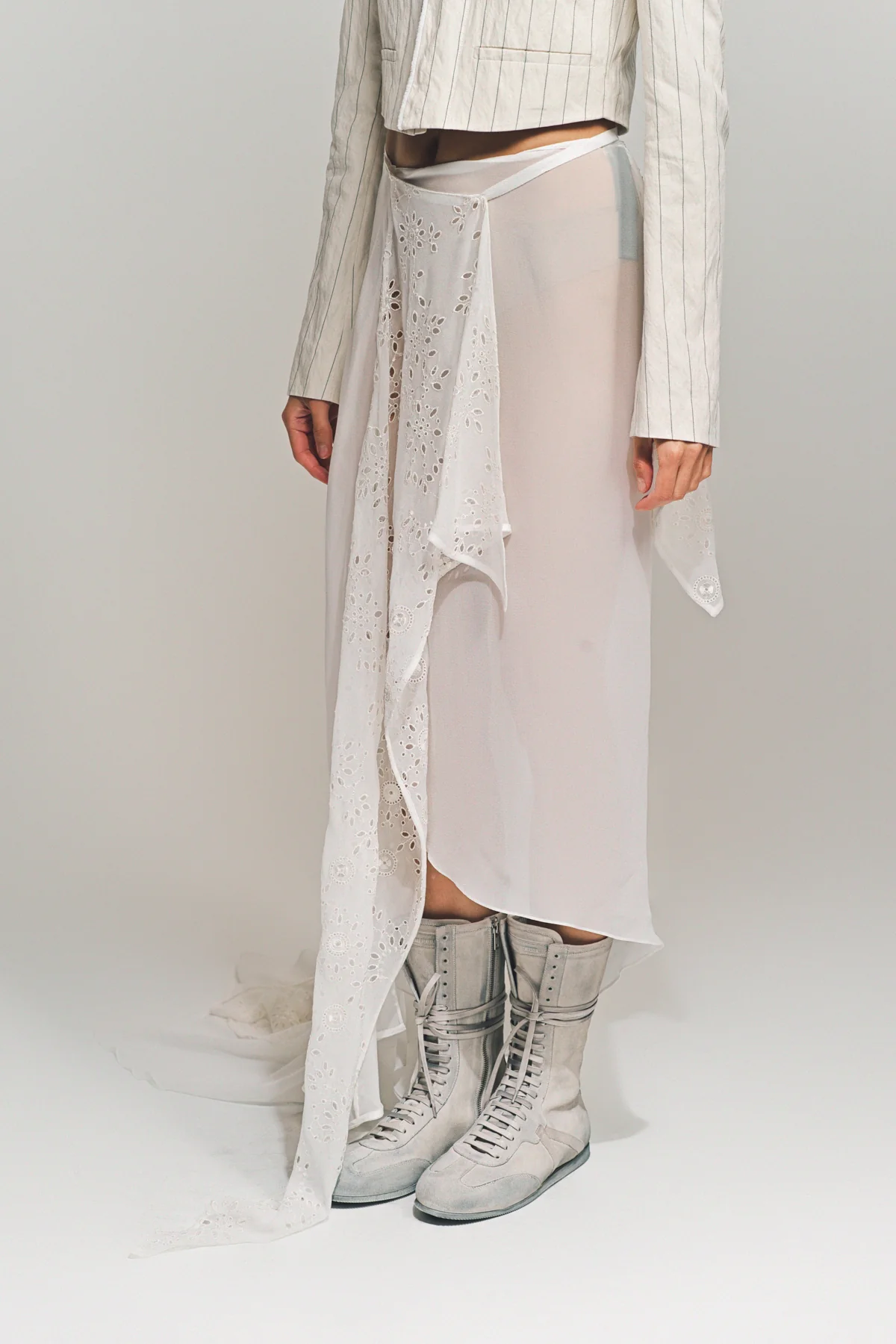 ANN DEMEULEMEESTER | SIRKA DECONSTRUCTED ASYMMETRIC SKIRT - Image 3