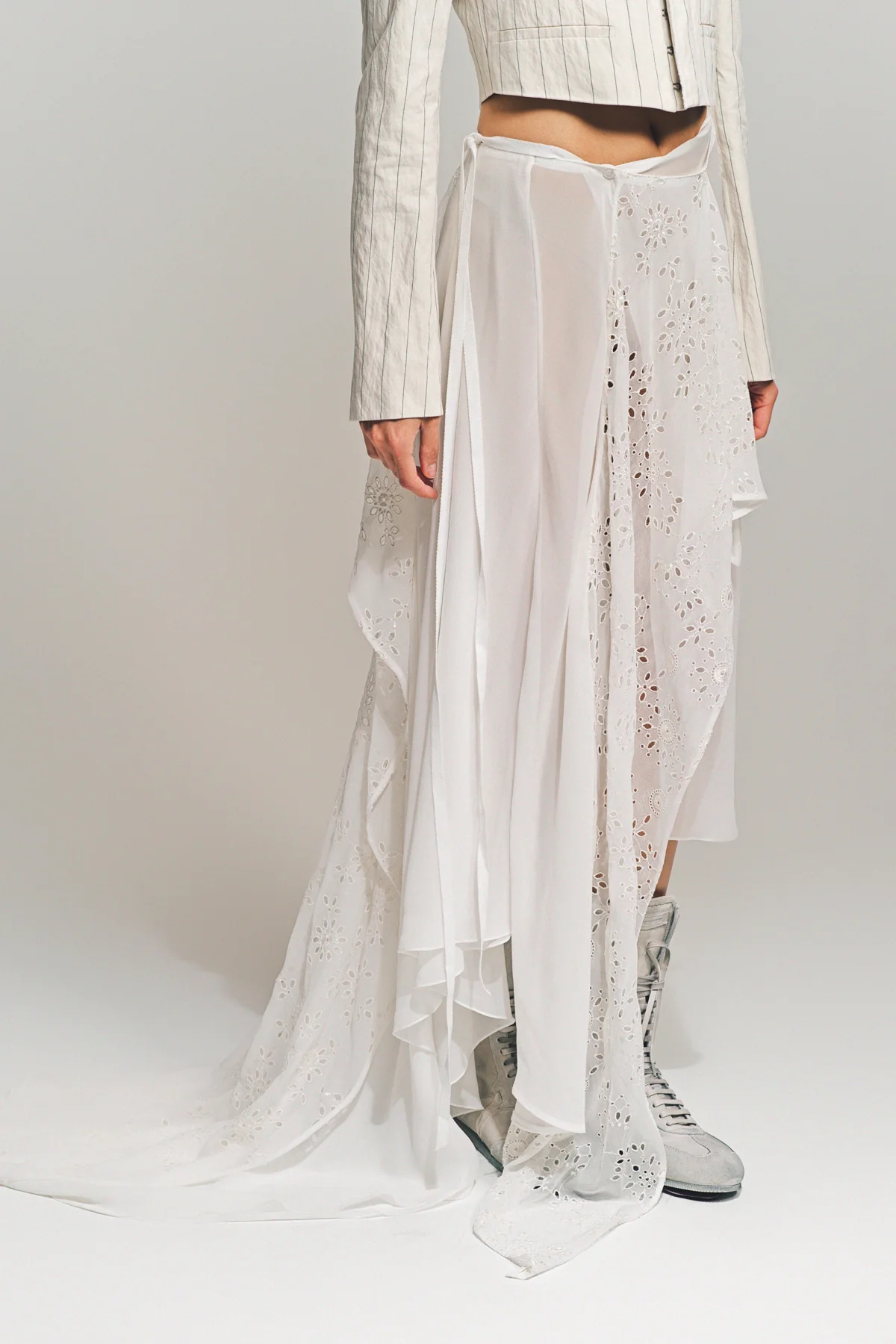 ANN DEMEULEMEESTER | SIRKA DECONSTRUCTED ASYMMETRIC SKIRT - Image 4