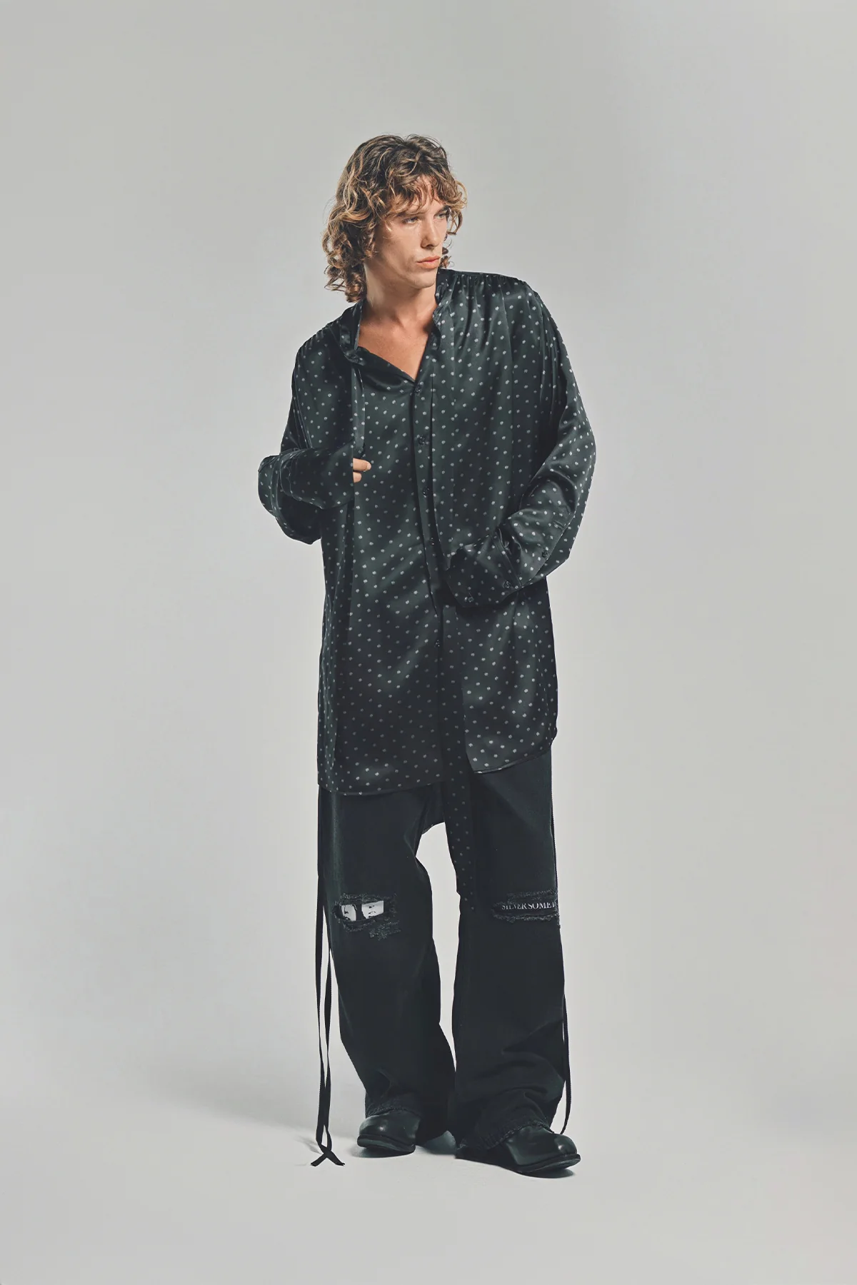 ANN DEMEULEMEESTER | SOLAN COMFORT STAND COLLAR SHIRT