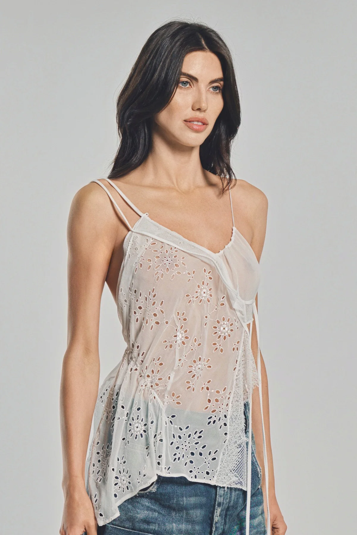 ANN DEMEULEMEESTER | VEPA RAMAGE JACQUARD SLIP TOP - Image 4
