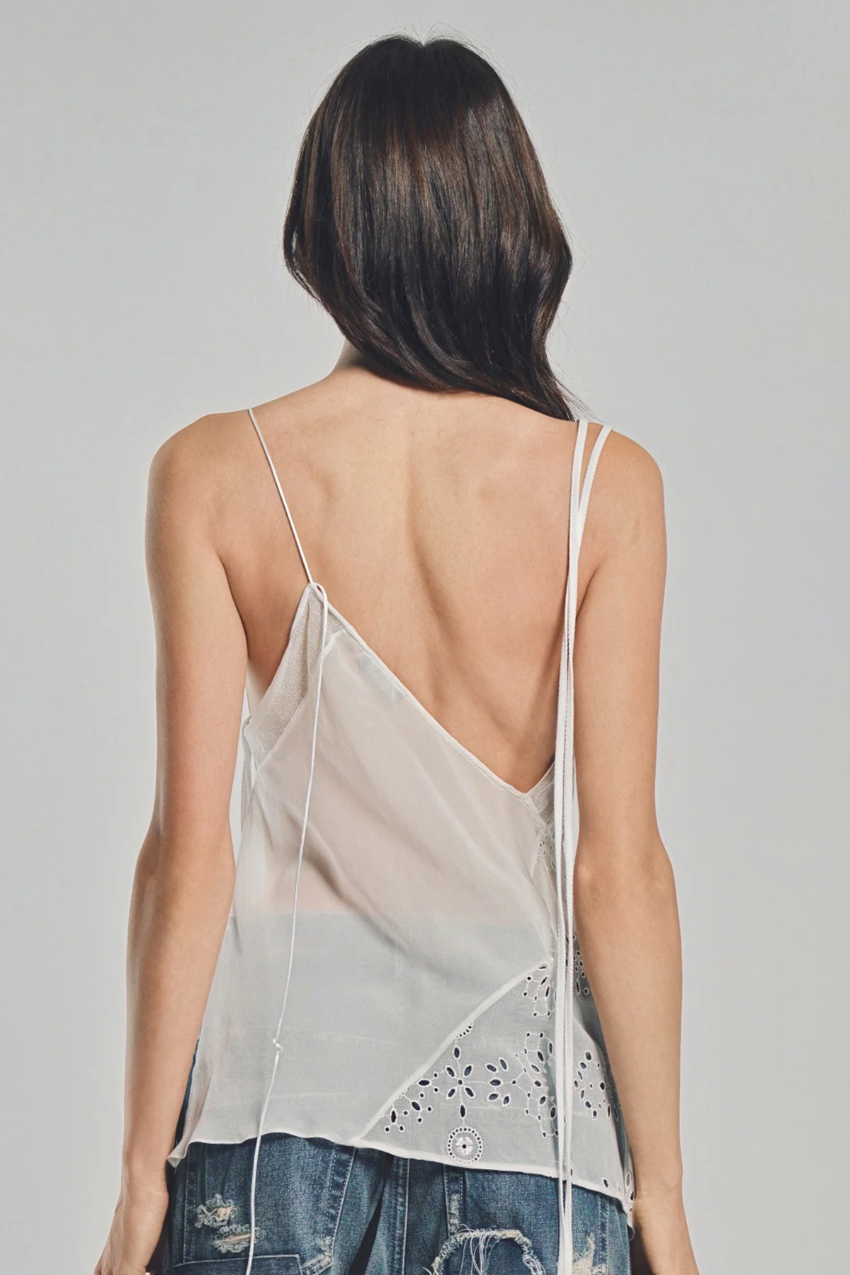 ANN DEMEULEMEESTER | VEPA RAMAGE JACQUARD SLIP TOP - Image 5
