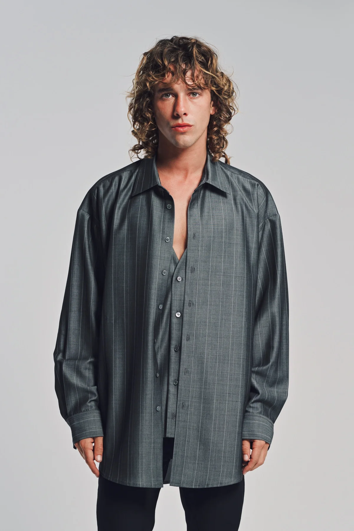 AUBERO | DOUBLE LAYER SHIRT - Image 2