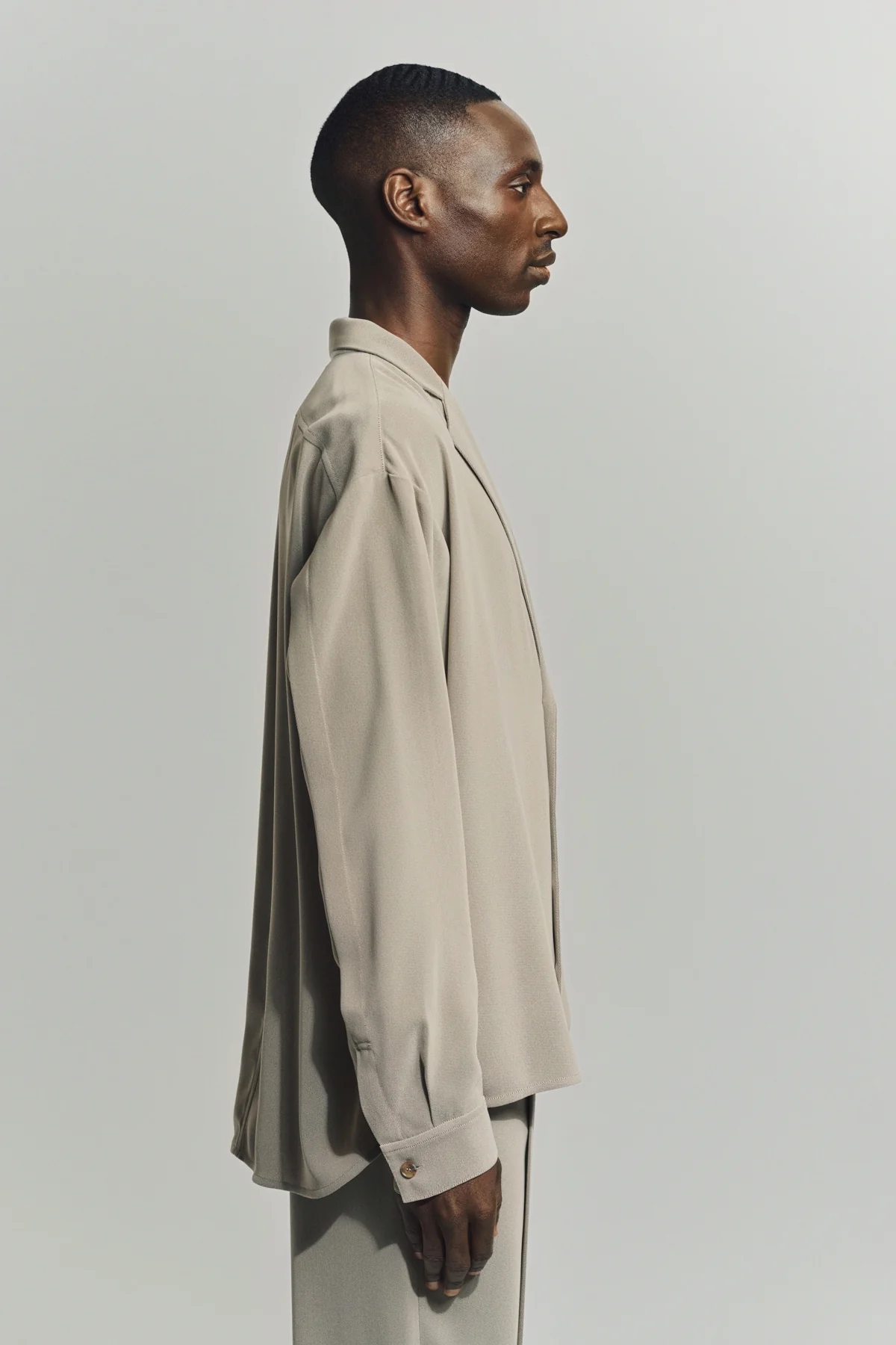 AUBERO | NOTCH LAPEL SHIRT - Image 5