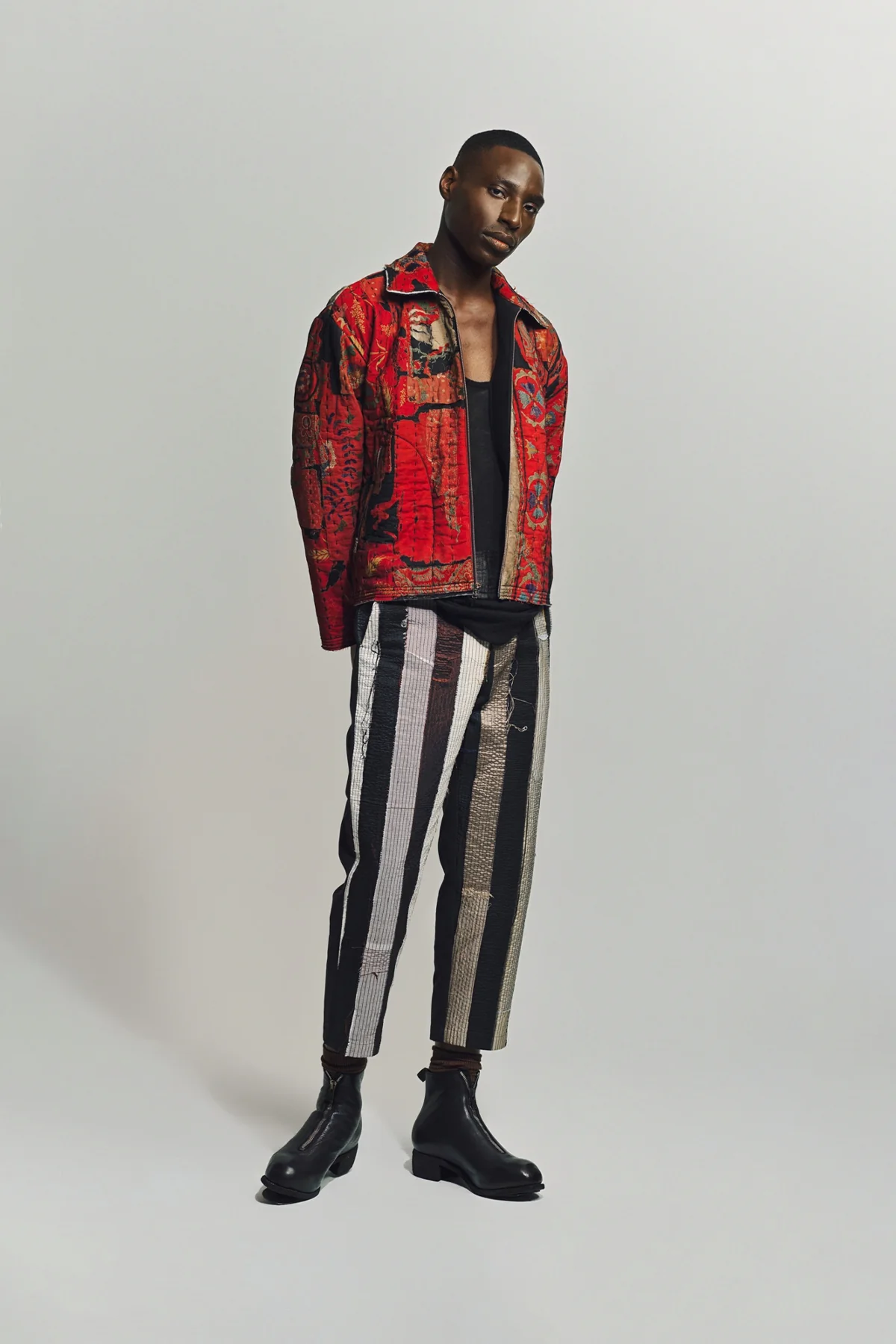 AUBERO | OFF-CUTS STRIPE PANTS