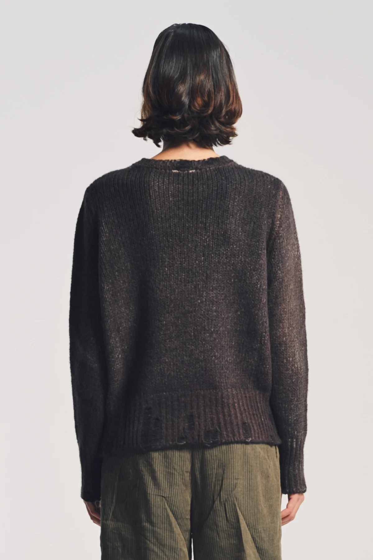 AVANT TOI | PAINTED DESTROYED EDGE SWEATER - Image 4