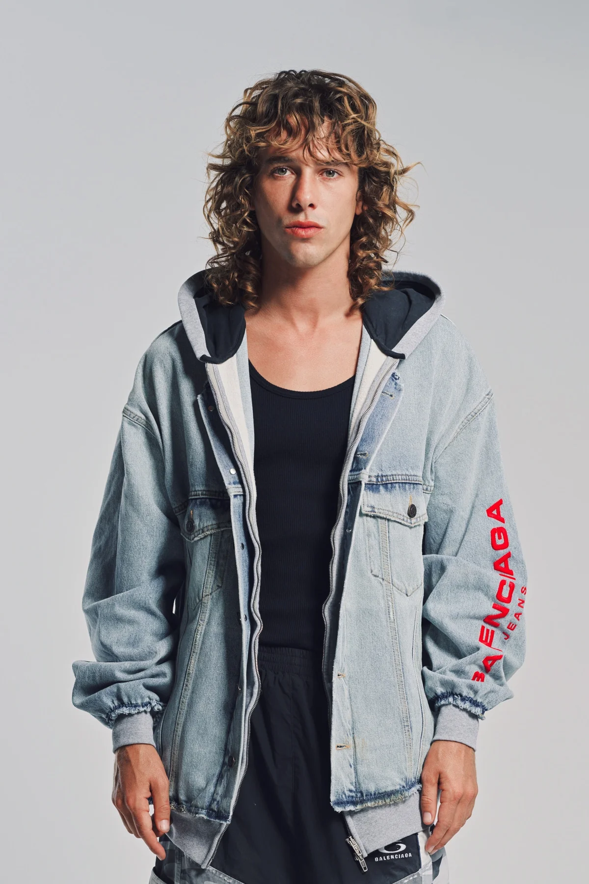 BALENCIAGA | CUT-UP HOODIE JACKET - Image 2
