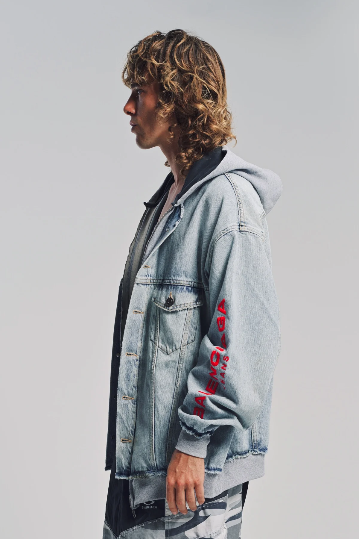 BALENCIAGA | CUT-UP HOODIE JACKET - Image 3