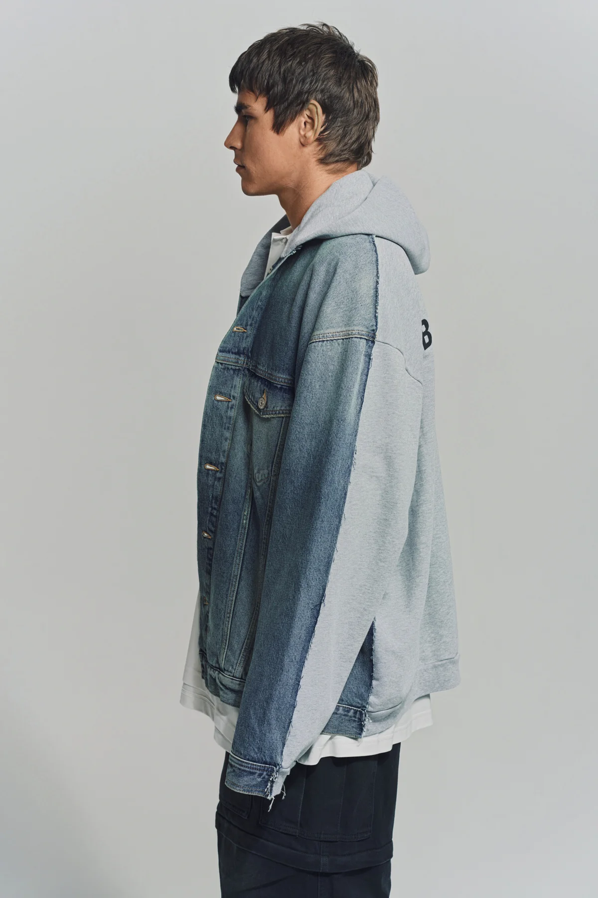 BALENCIAGA | HOODED DENIM JACKET - Image 3